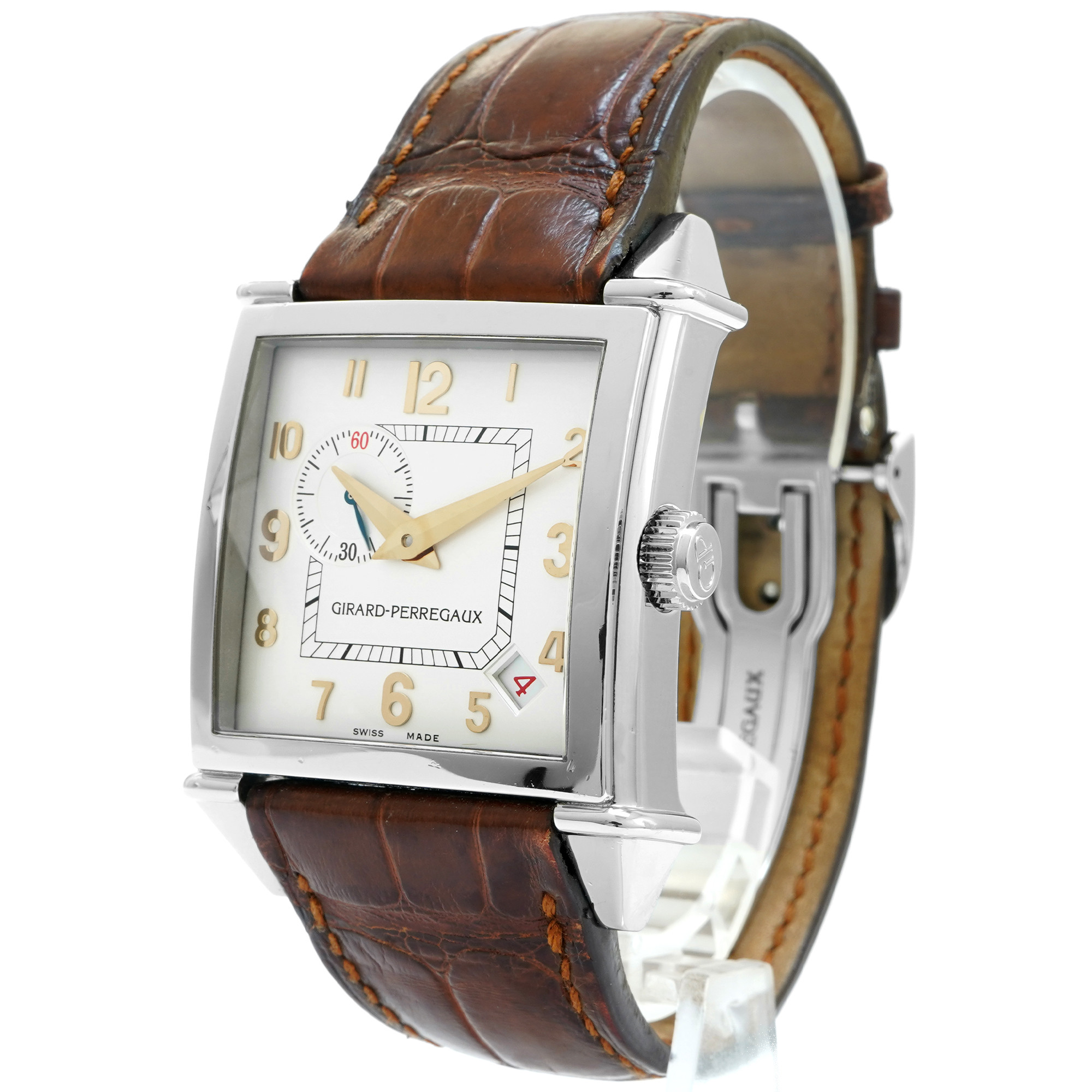 GIrard Perregaux 1945 Square Small Seconds 25815-11-111-BACA - Inventory 6064