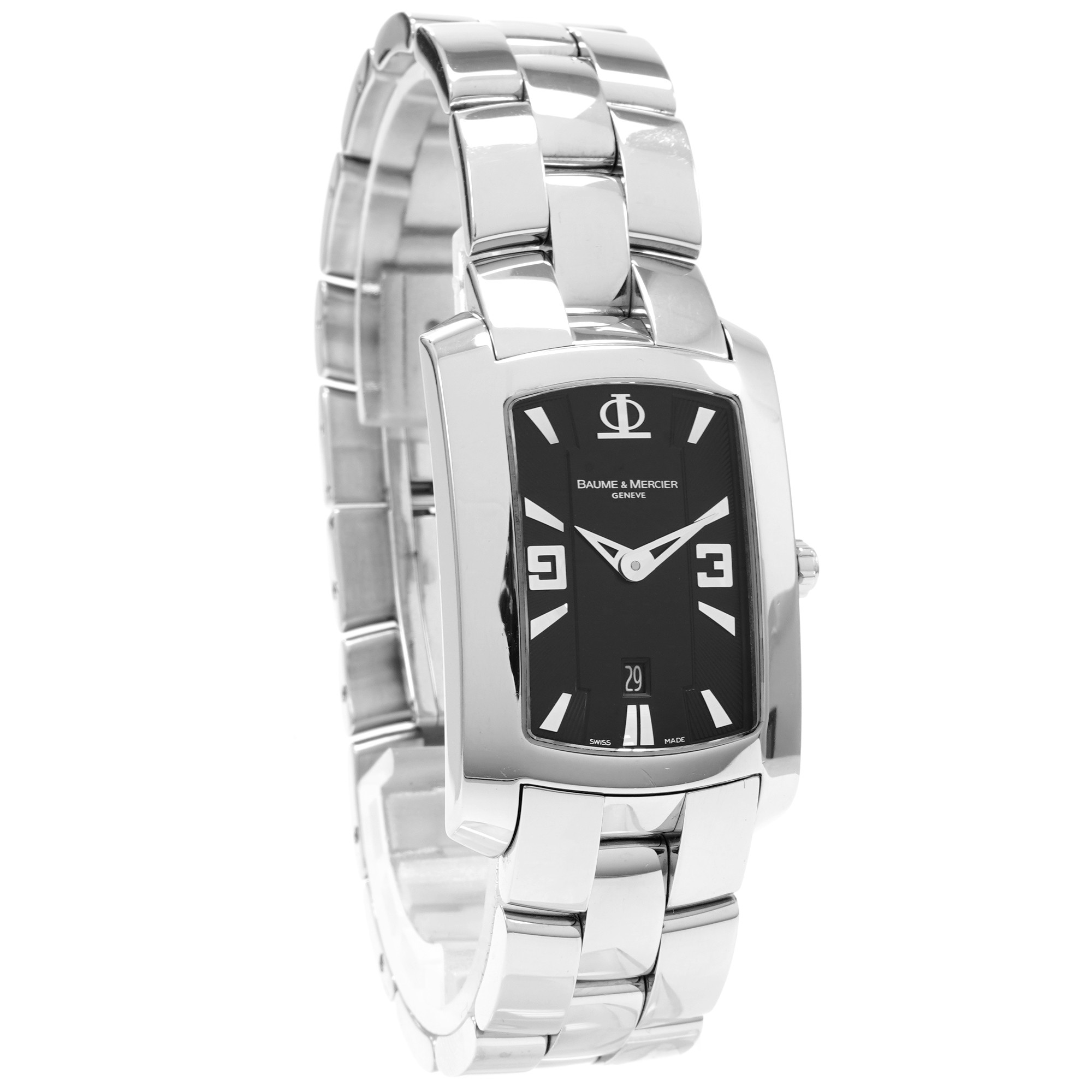 ✨Baume&Mercier✨ボーム＆メルシエ✨クォーツ✨コンビ✨腕時計✨ Baume & Mercier Hampton 65455 *Black Dial* - Inventory 6131