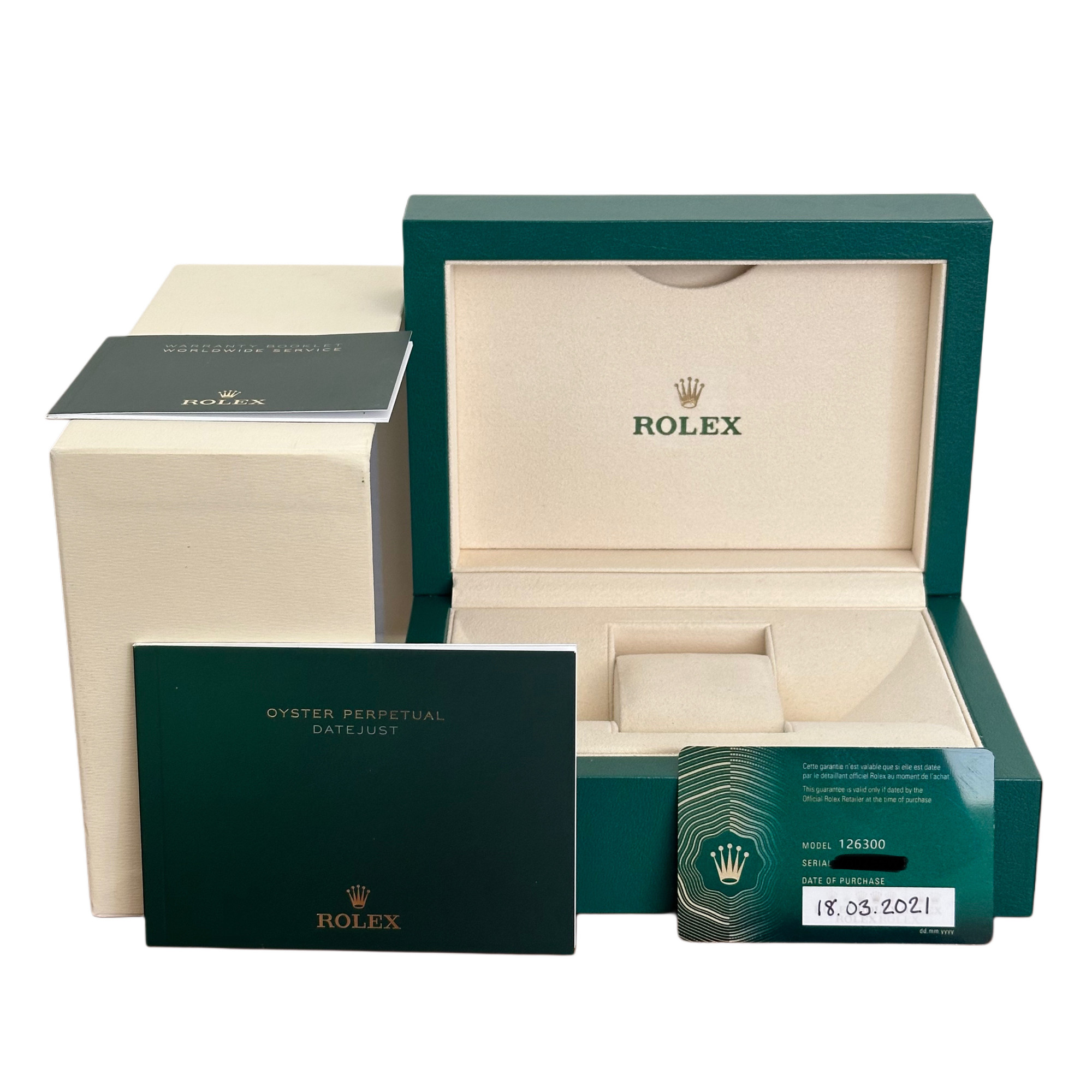 Rolex Datejust 41 126300 *Blue Dial* - Inventory 6239