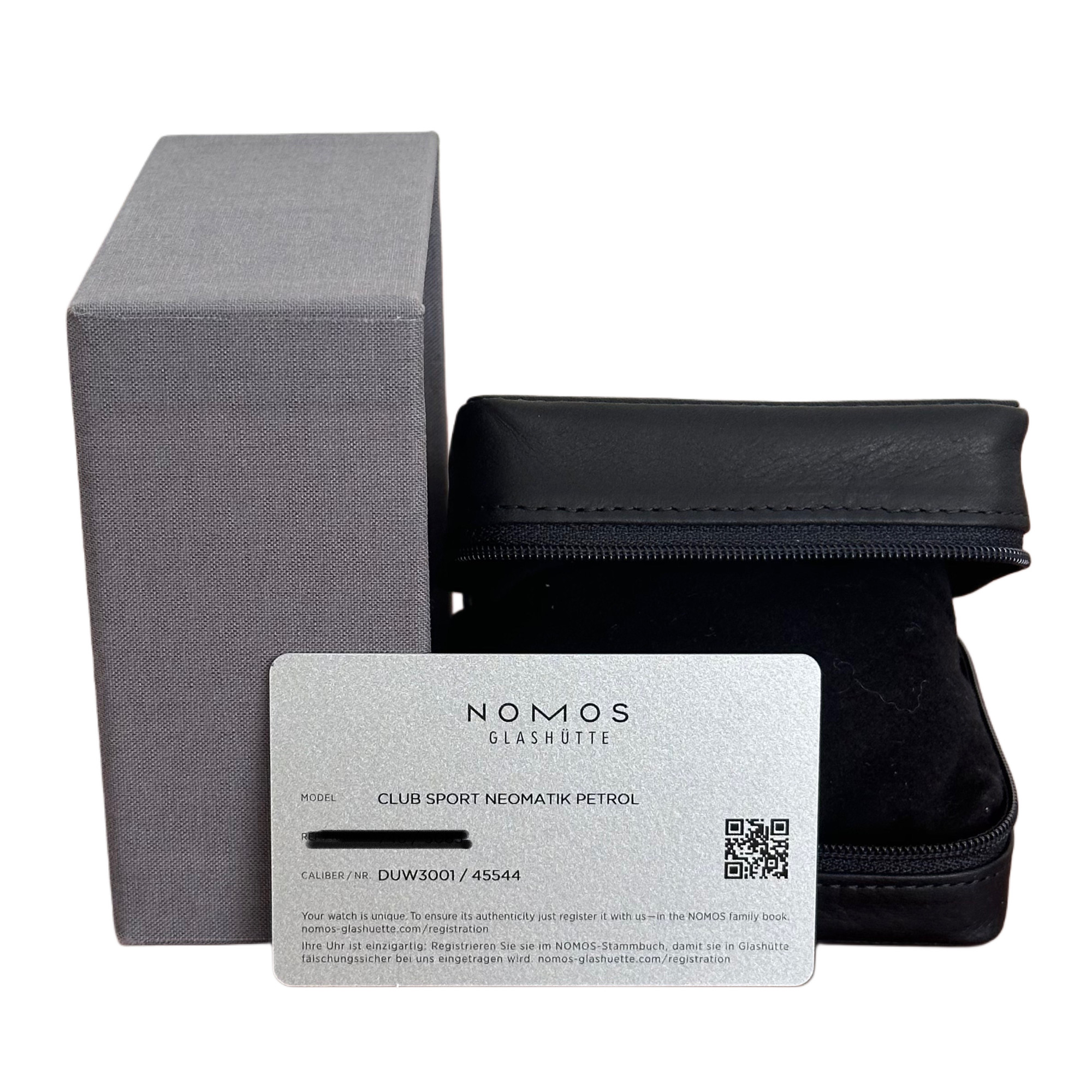 Nomos Club Sport Neomatik Petrol 746 37mm *2023* - Inventory 6256