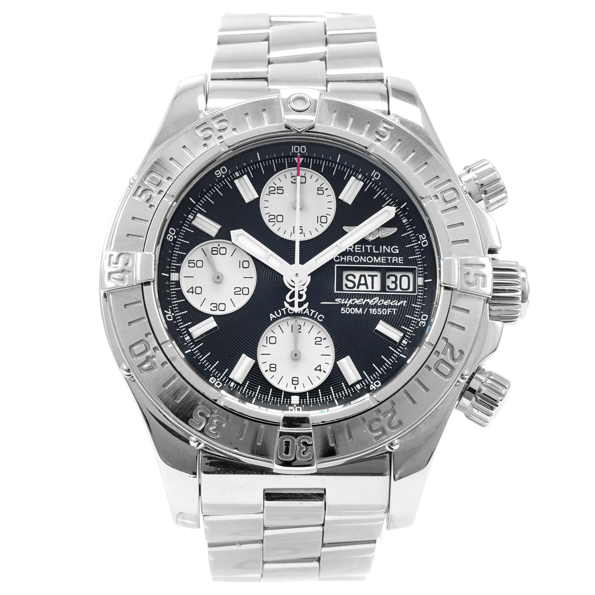 Breitling SuperOcean Chronograph II A13340 *Black Dial* - Inventory 6281