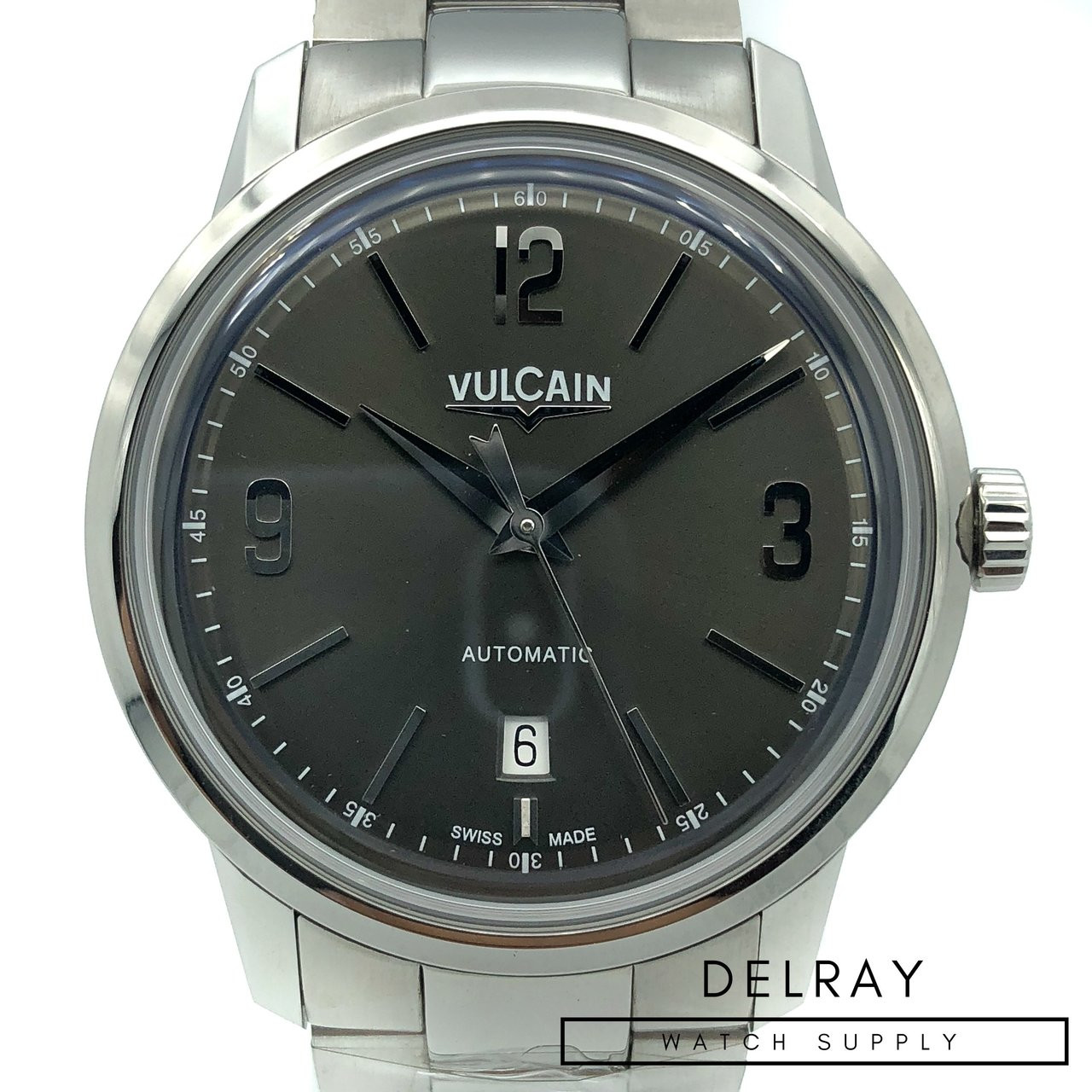 Vulcain 50s Presidents' Classic Grey Dial - DelrayWatch.com