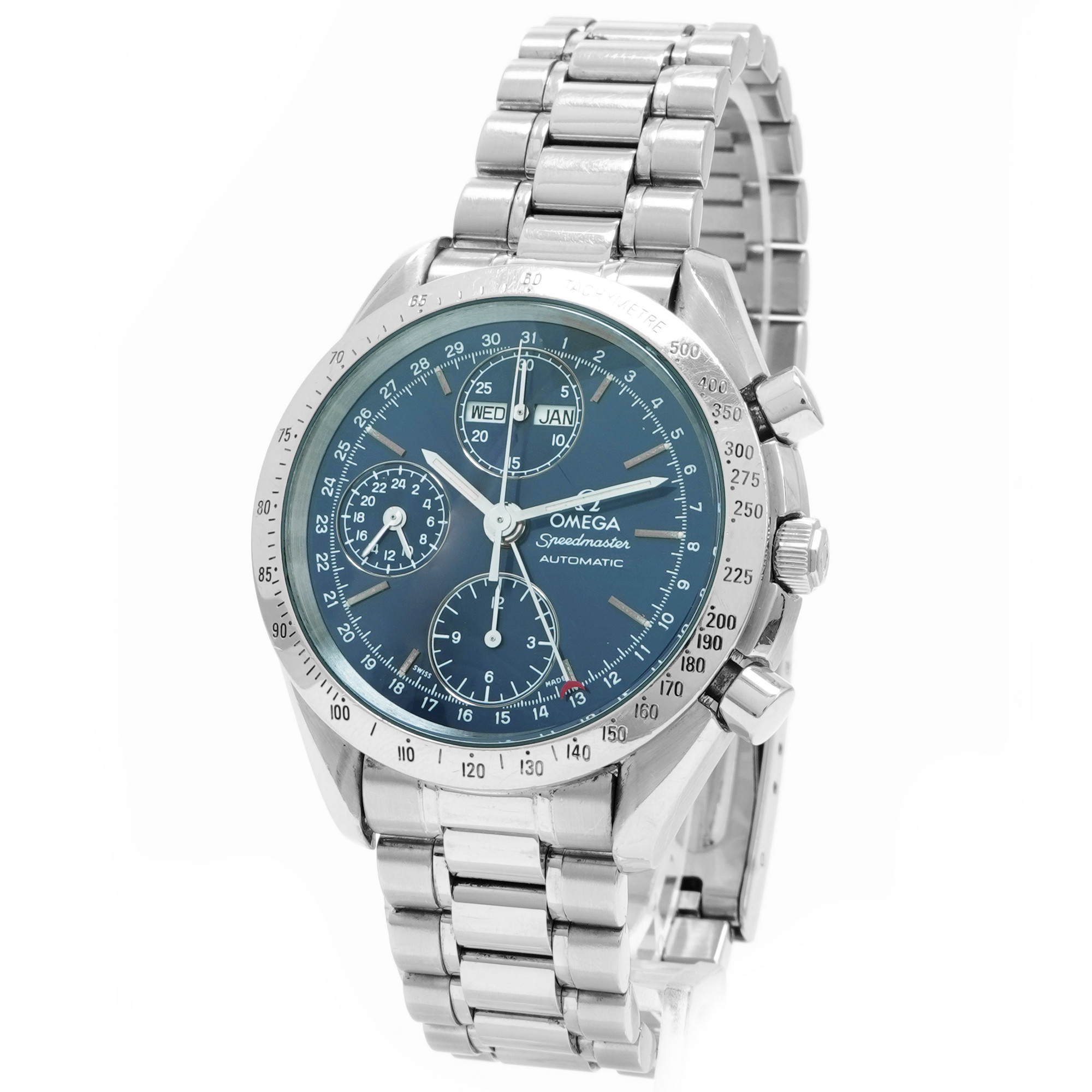 Omega Speedmaster Day Date 3521.80 *Blue Dial* - Inventory 6408