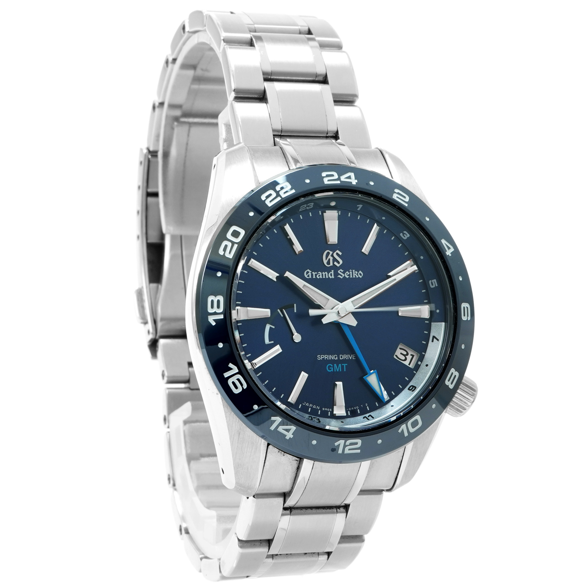 Grand Seiko Spring Drive GMT SBGE255 *Blue Dial* - Inventory 6414