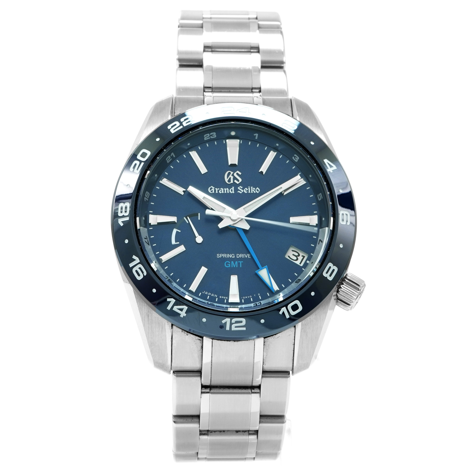 Grand Seiko Spring Drive GMT SBGE255 *Blue Dial* - Inventory 6414