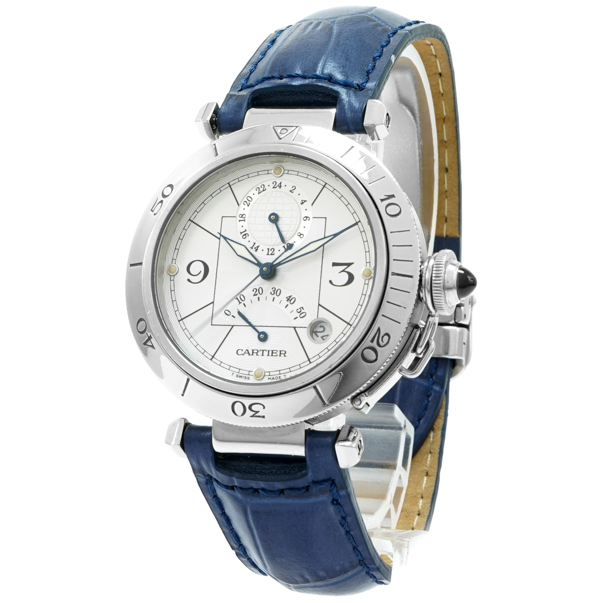 正規品★カルティエ★Cartier★レザー★Pasha★ケース Cartier Pasha 38mm Power Reserve 2388 - Inventory 6402