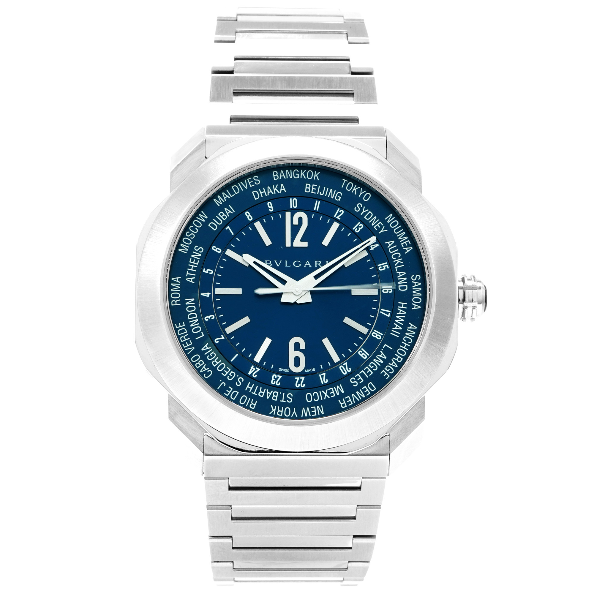 Bulgari Octo Roma OC41SWT *2023* *Blue Dial* - Inventory 6537