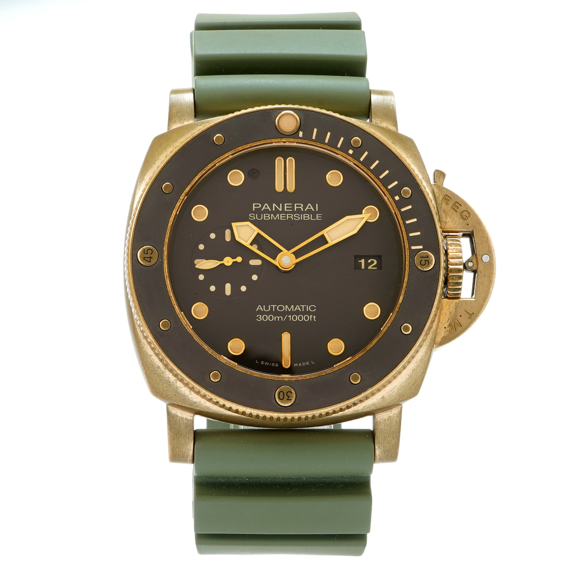 【poromeria-923】 Panerai Submersible Bronzo PAM00968 - Inventory 6543 - DelrayWatch.com