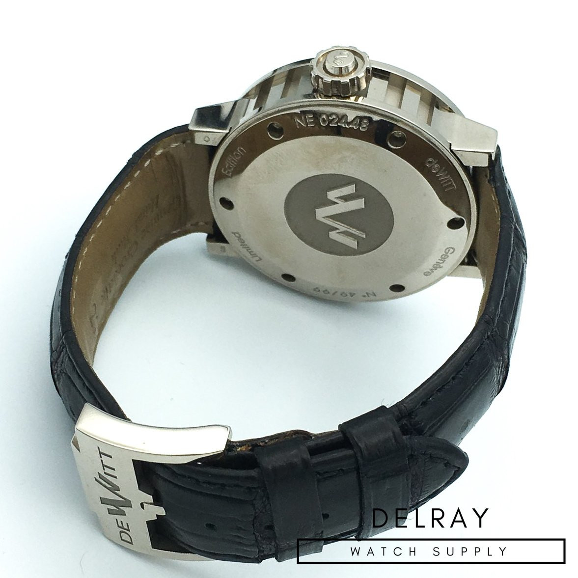 DeWitt Academia Double Fuseau GMT in 18K White Gold