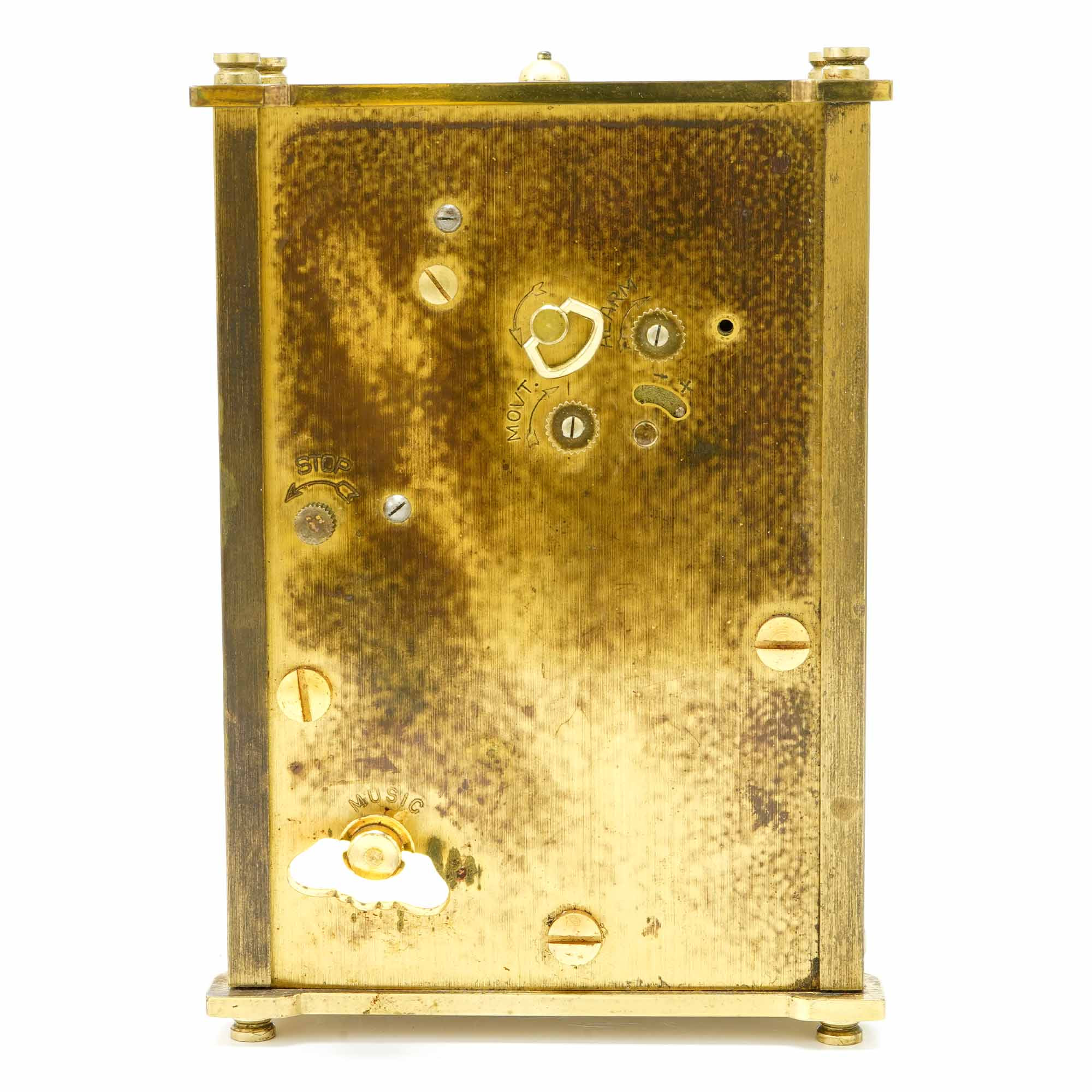 Jaeger LeCoultre Music Box 8 Days Alarm Clock - Inventory 5068