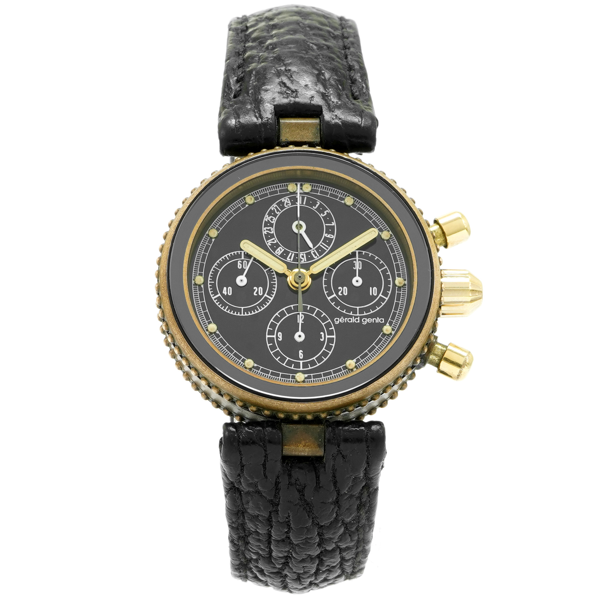 Gerald Genta Gefica Safari Bronze Chronograph G3080.7 - Inventory