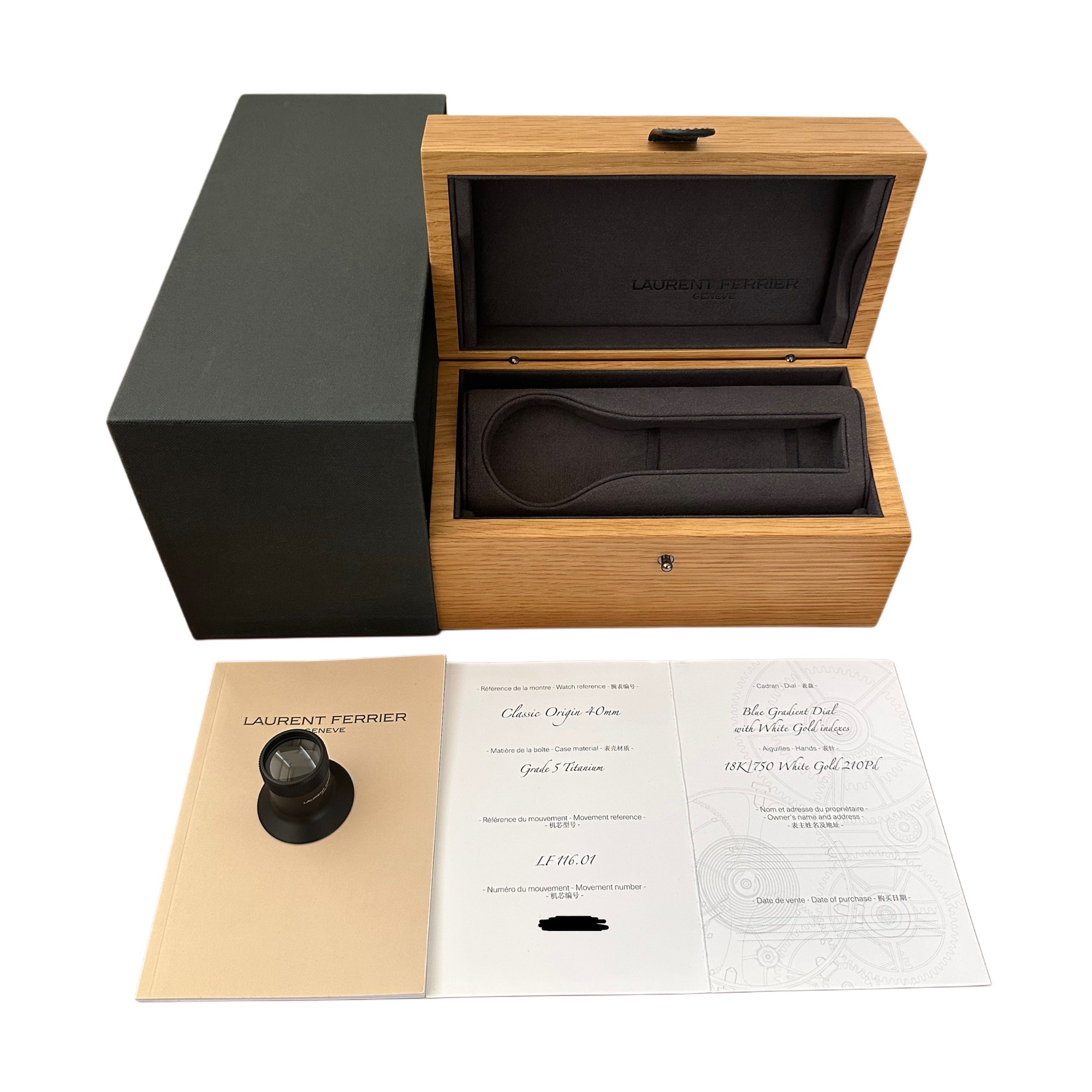 Laurent Ferrier Classic Origin 40mm LF116.01 *Blue Dial* *Unworn* - Inventory 6858