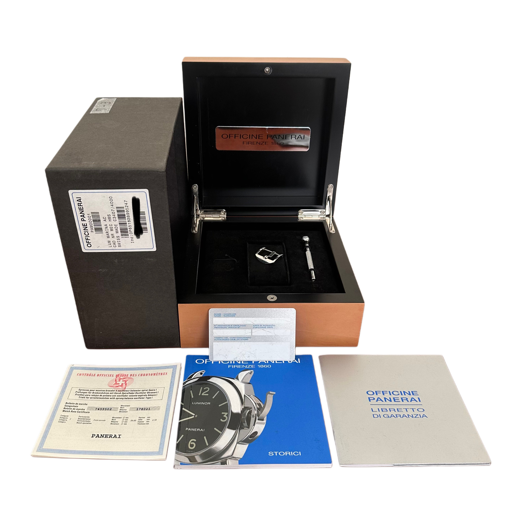 Panerai Luminor Marina PAM00001 - Inventory 6889