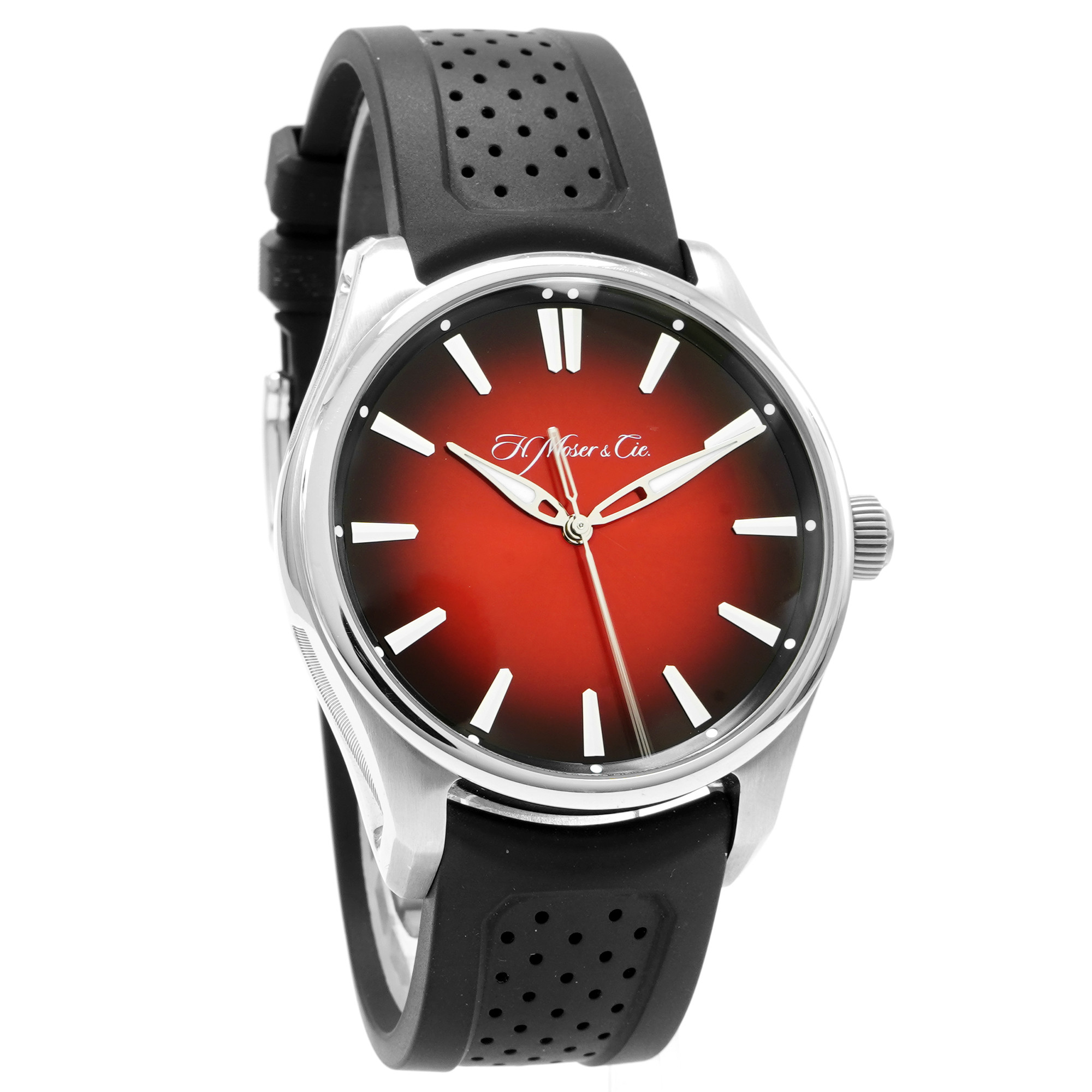 H. Moser Pioneer Centre Seconds Swiss Mad Red Fume' 3200-1207