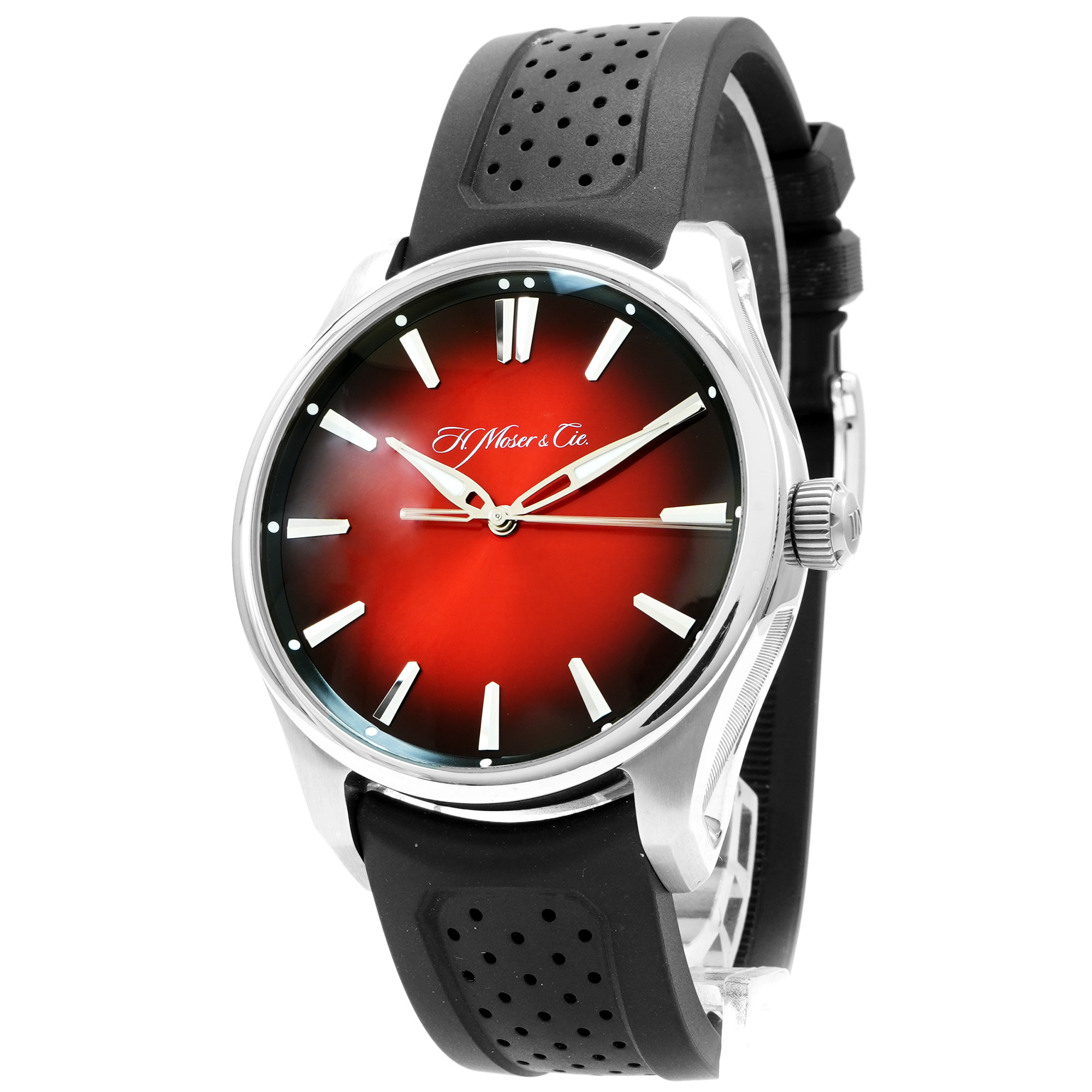 H. Moser Pioneer Centre Seconds Swiss Mad Red Fume' 3200-1207