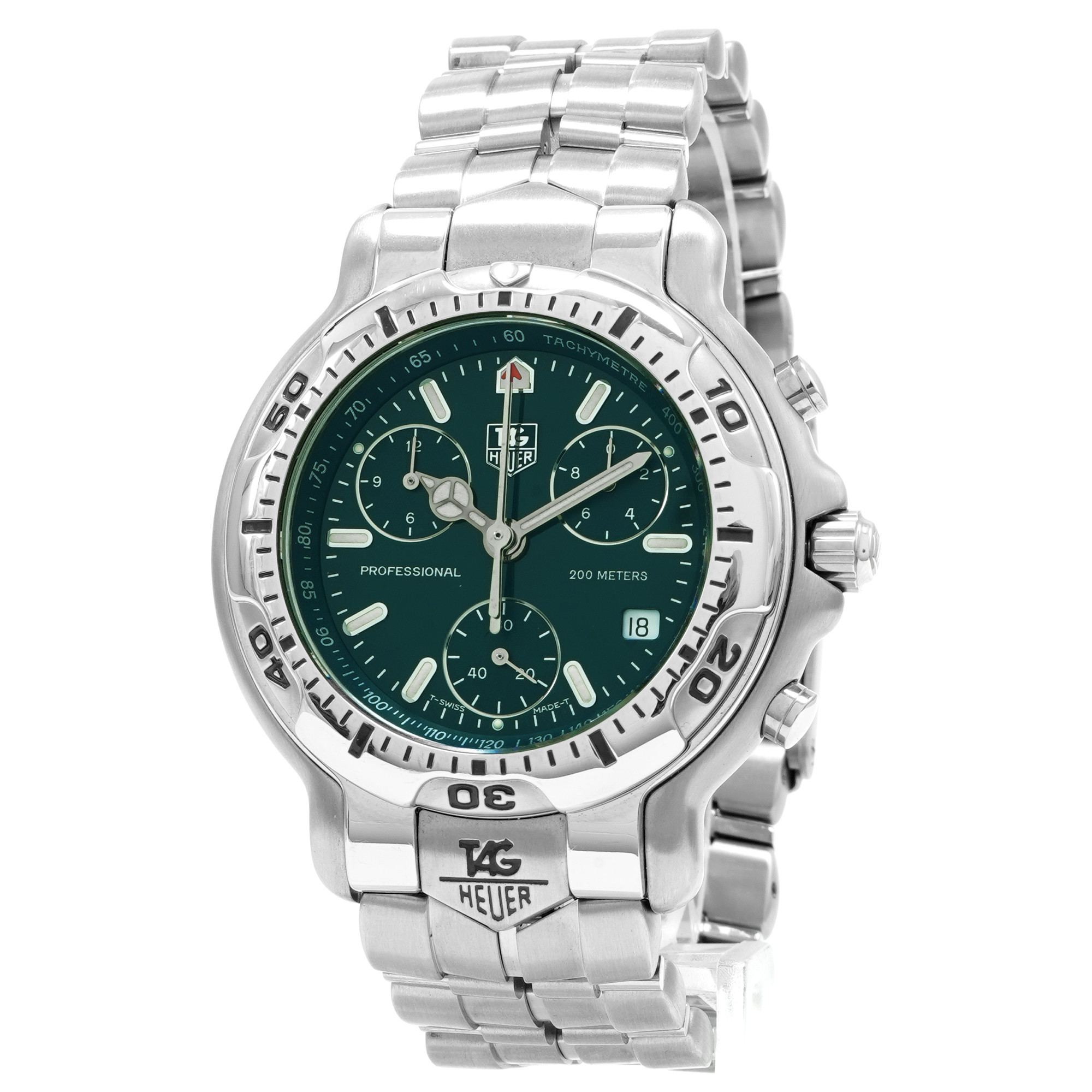 TAG Heuer 6000 Chronograph CH1112 *Green Dial* - Inventory 6912