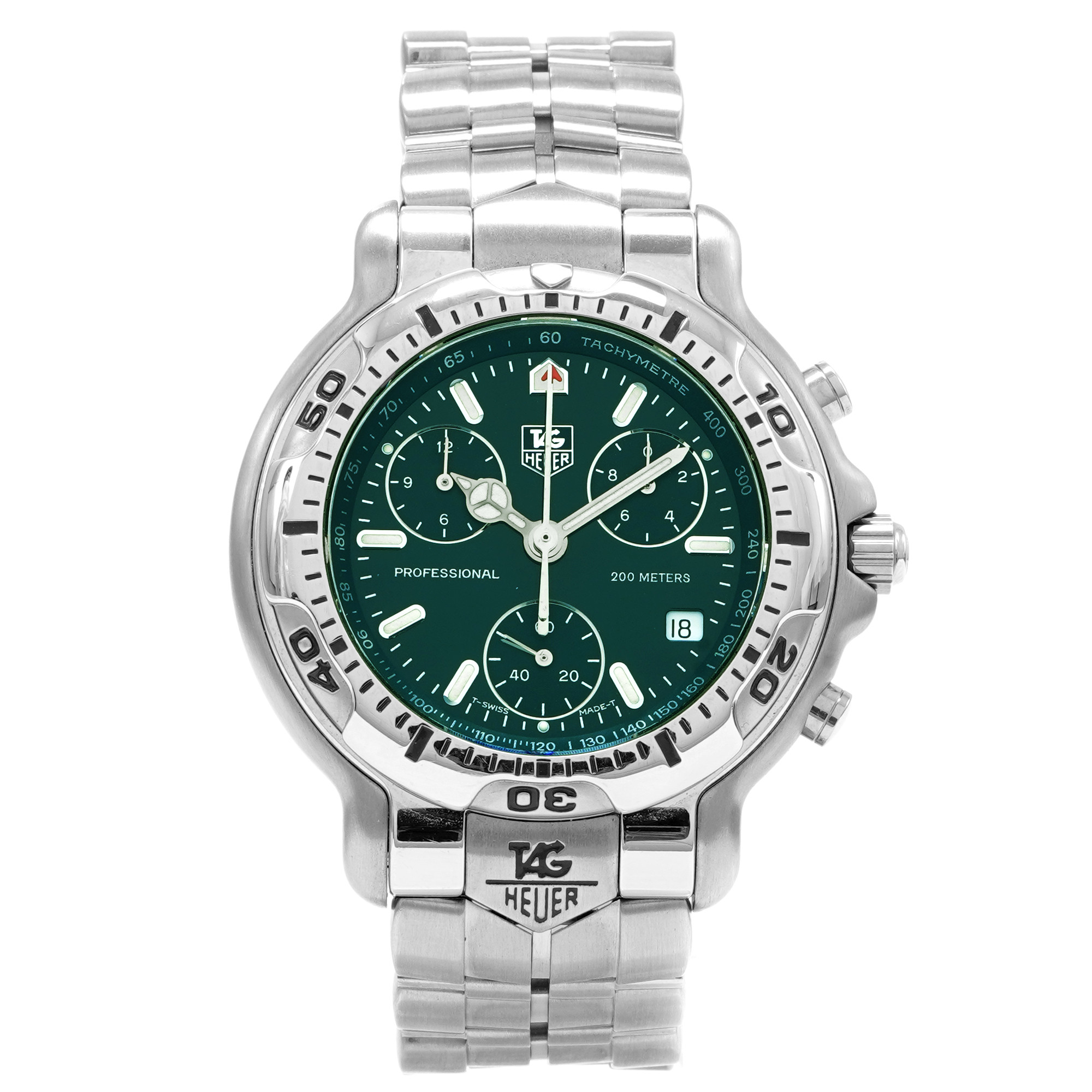 TAG Heuer 6000 Chronograph CH1112 *Green Dial* - Inventory 6912