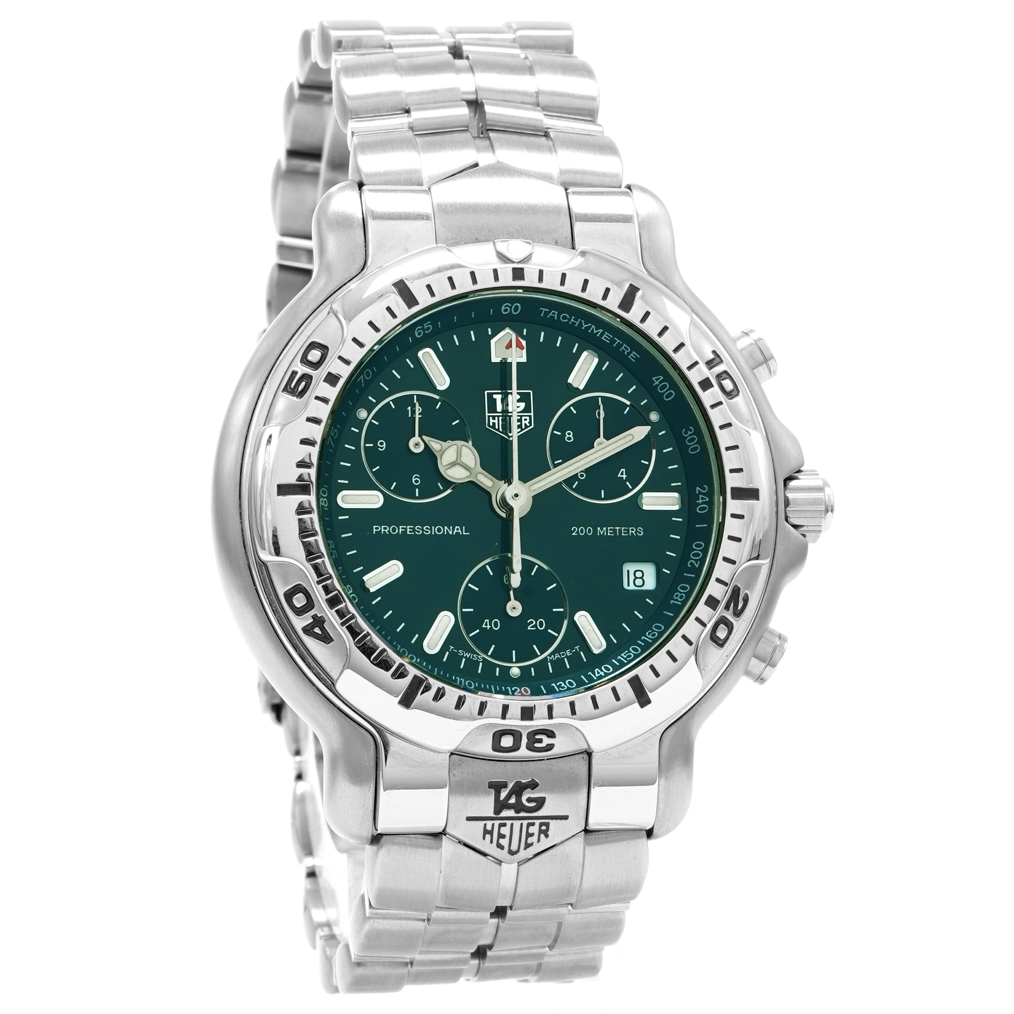 TAG Heuer 6000 Chronograph CH1112 *Green Dial* - Inventory 6912