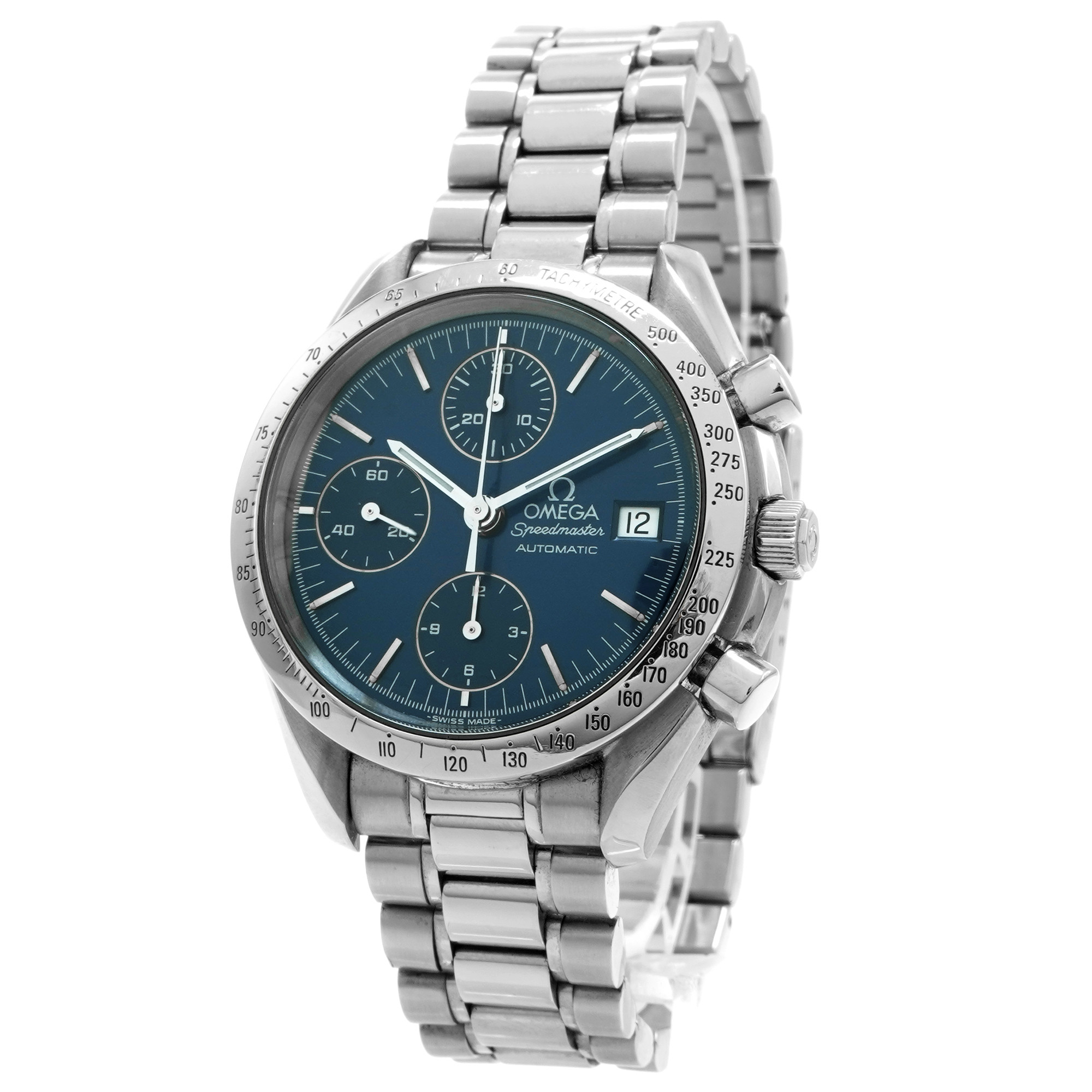 Omega Speedmaster Date 39mm 3511.80 *Blue Dial* - Inventory 7068
