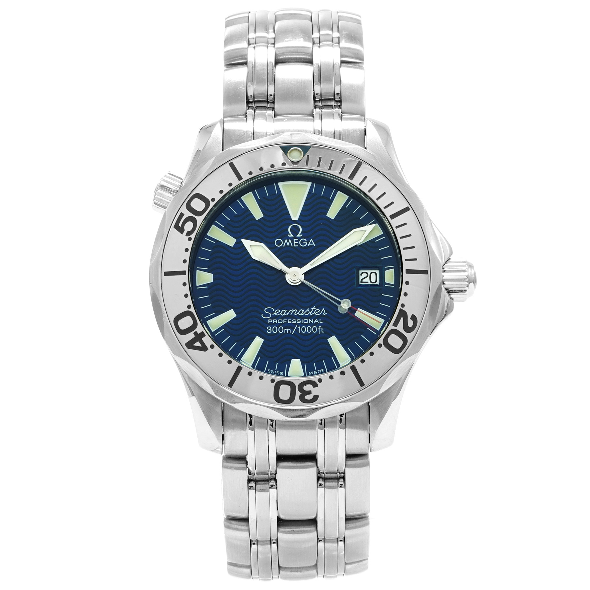 Omega Seamaster Diver 300M 2263.80 *Blue Dial* - Inventory 7076