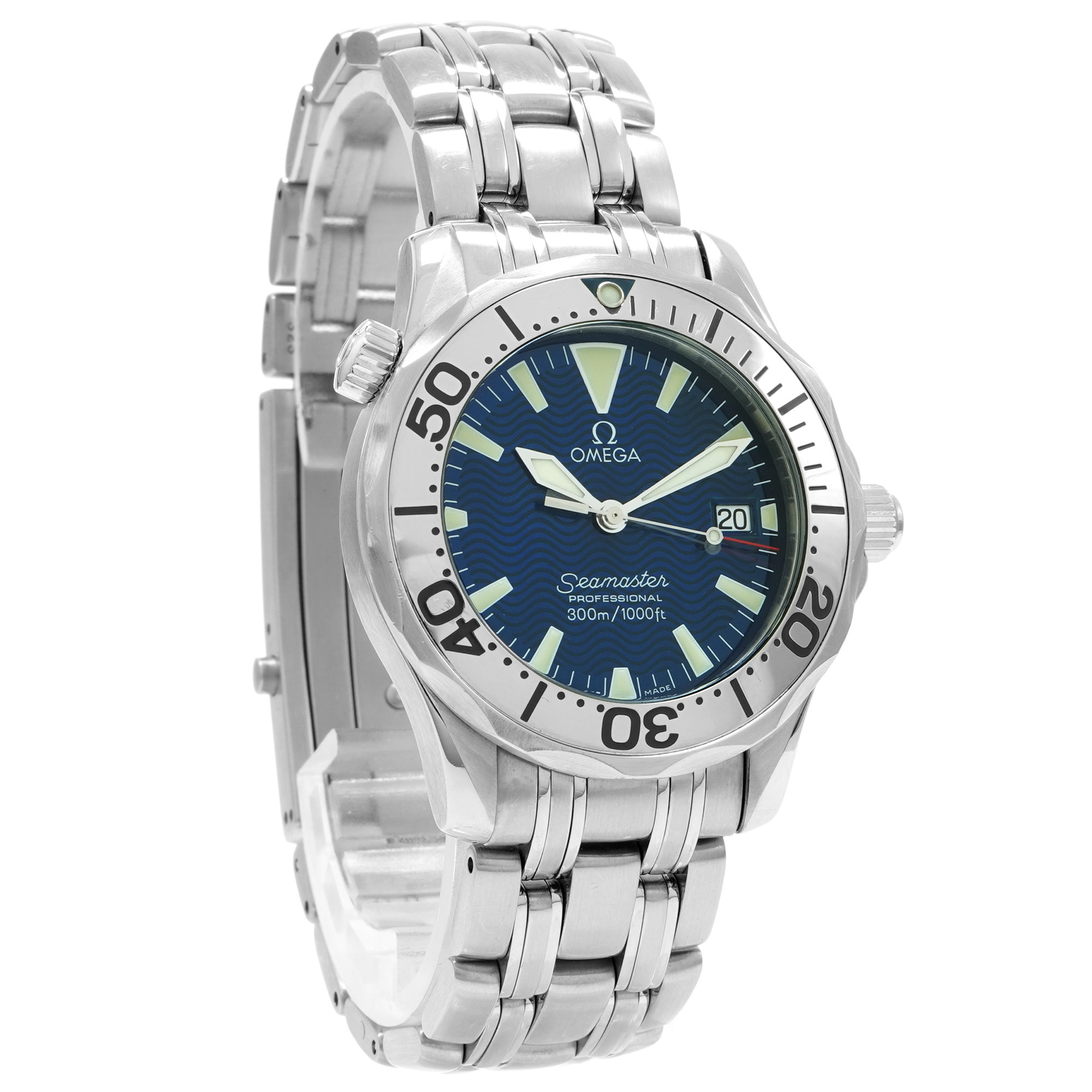 Omega Seamaster Diver 300M 2263.80 *Blue Dial* - Inventory 7076