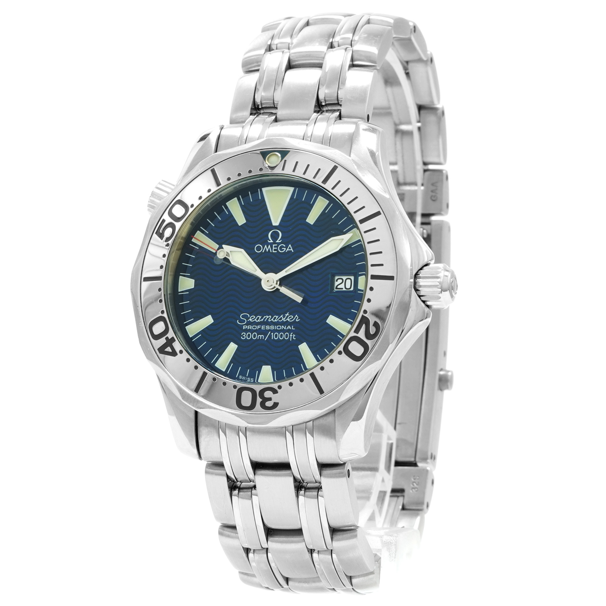 Omega Seamaster Diver 300M 2263.80 *Blue Dial* - Inventory 7076