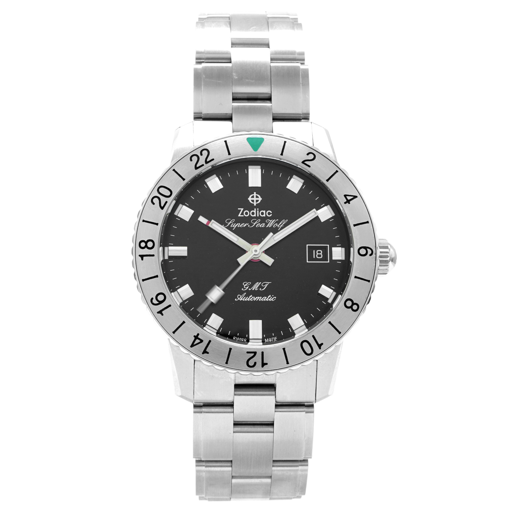 Zodiac Super Sea Wolf GMT Z09405 - Inventory 7164 - DelrayWatch.com