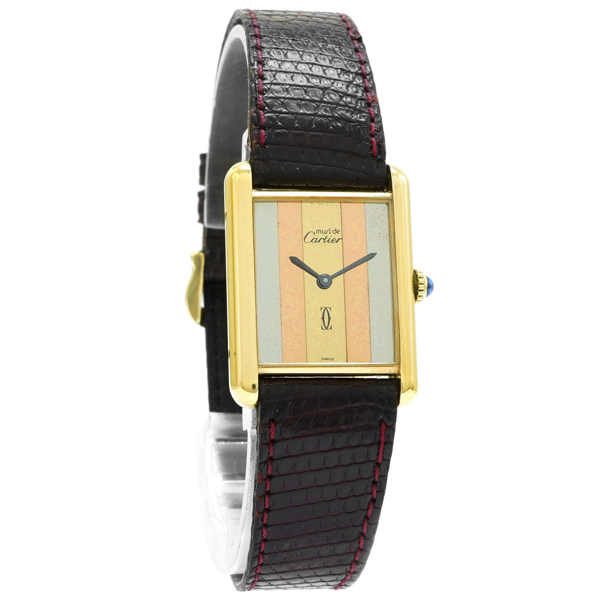 Cartier must de Cartier Tank Large Trinity Dial *Vermeil