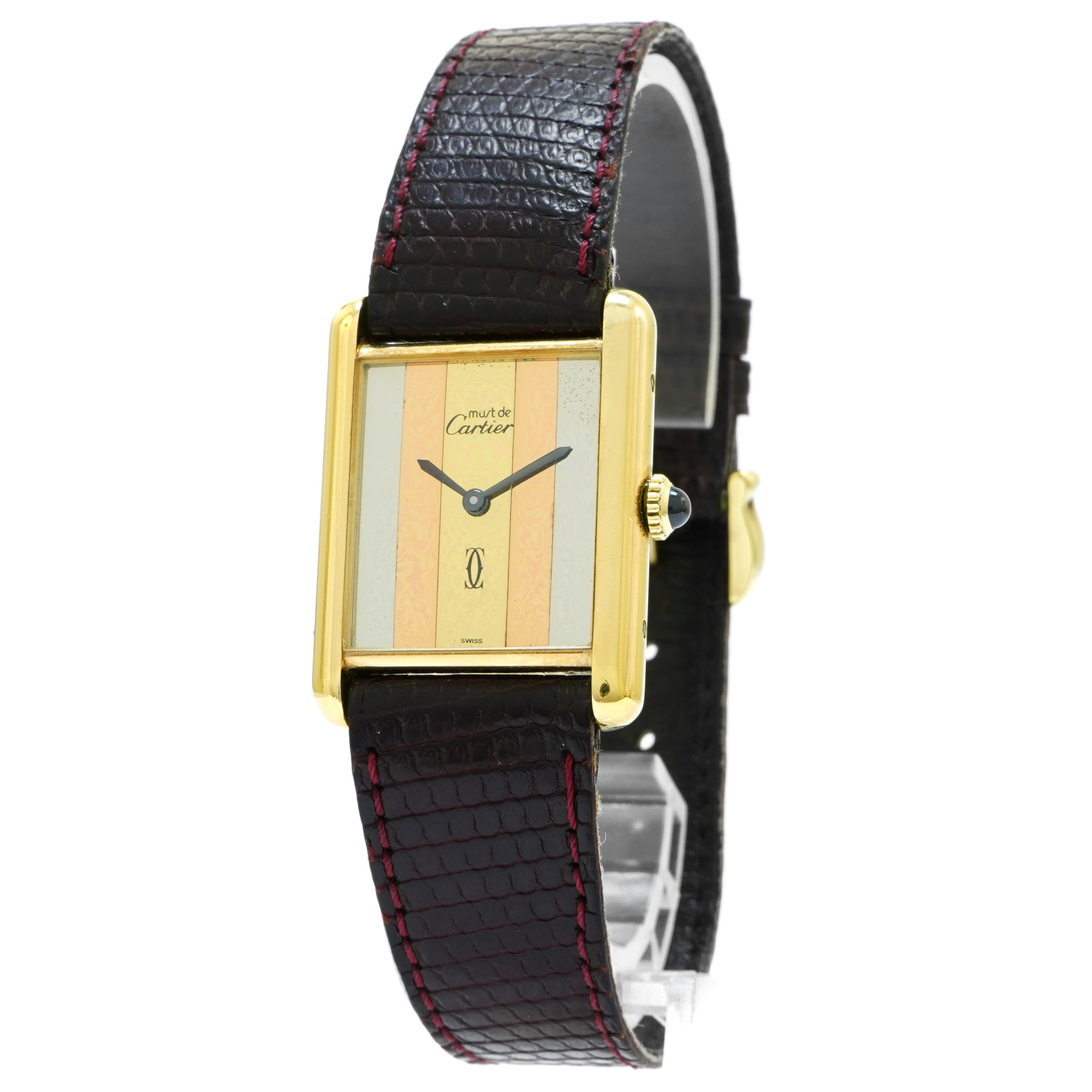 Cartier must de Cartier Tank Large Trinity Dial *Vermeil
