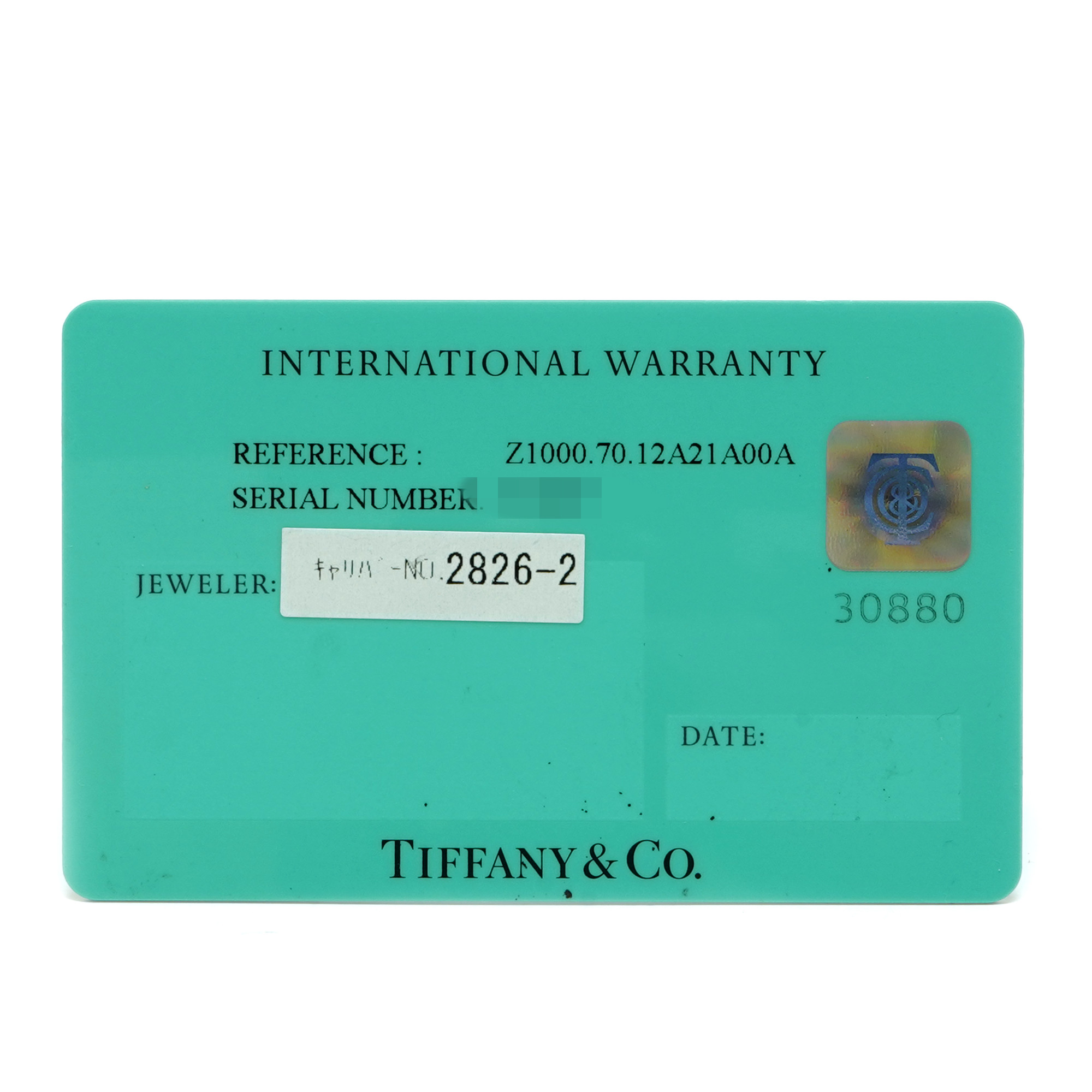 Tiffany and Co Atlas Automatic Date Z1000.70.12A21.A00A - Inventory 7339