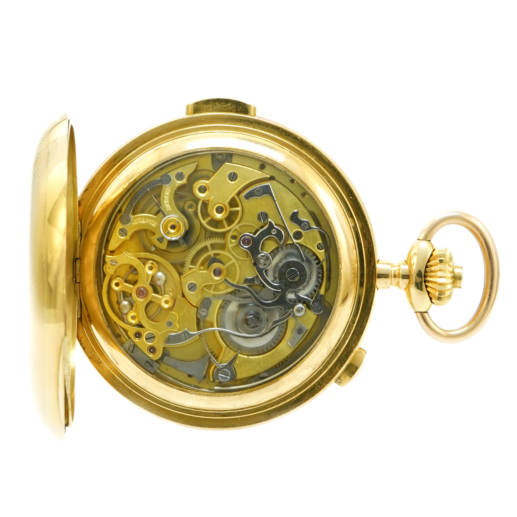 Vulcain Minute Repeater Calendar Moonphase Pocket Watch - Inventory 7283