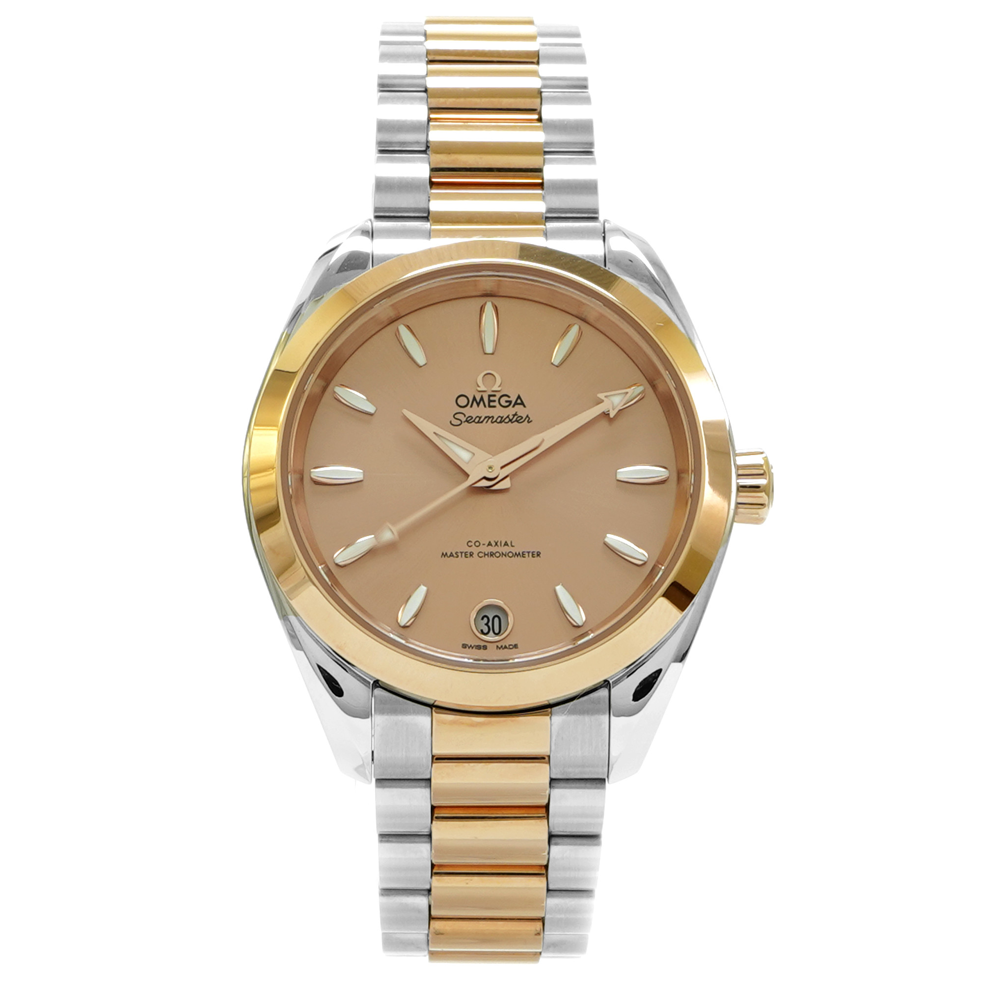 Omega Seamaster Aqua Terra Shades Steel and Moonshine Gold 220.20