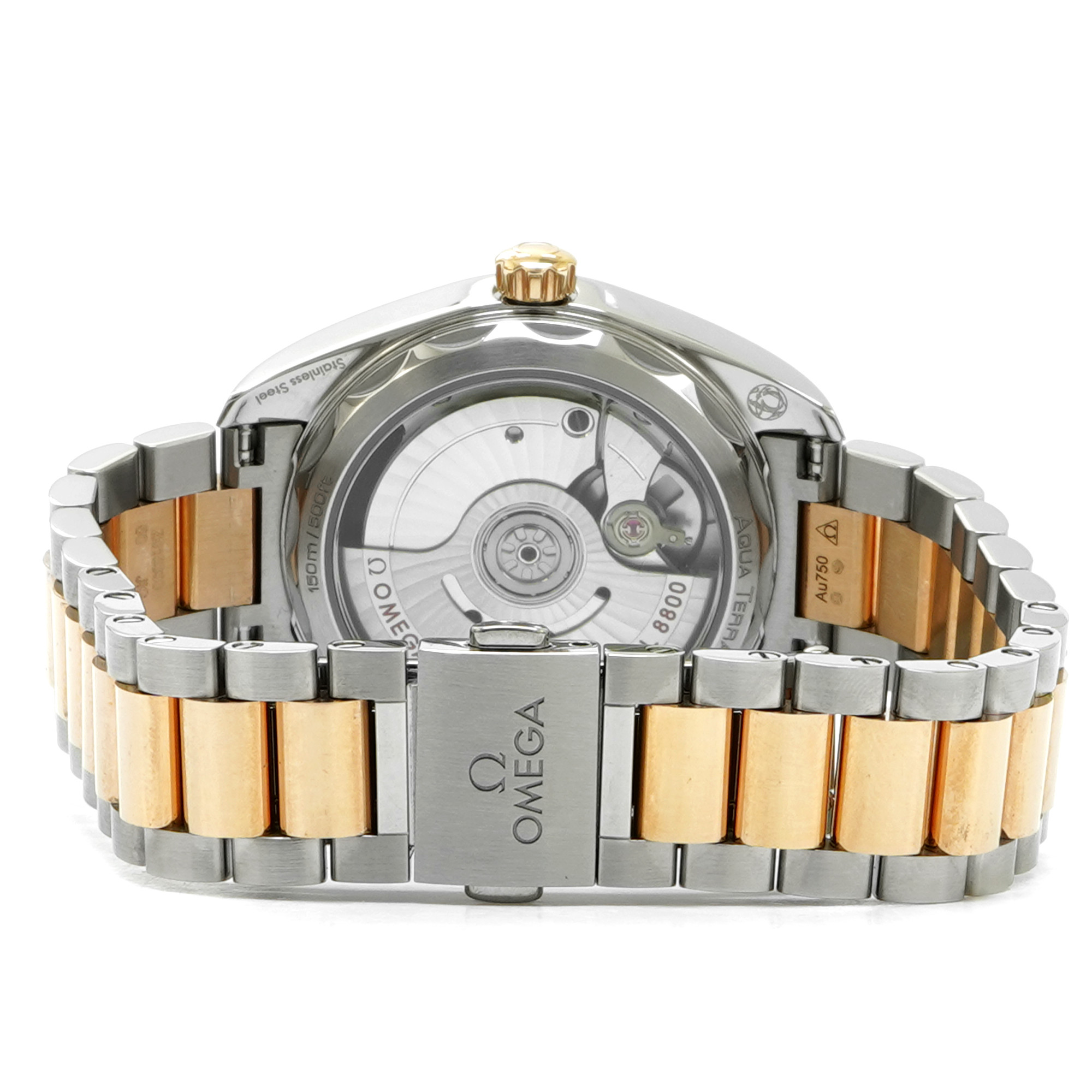 Omega Seamaster Aqua Terra Shades Steel and Moonshine Gold 220.20