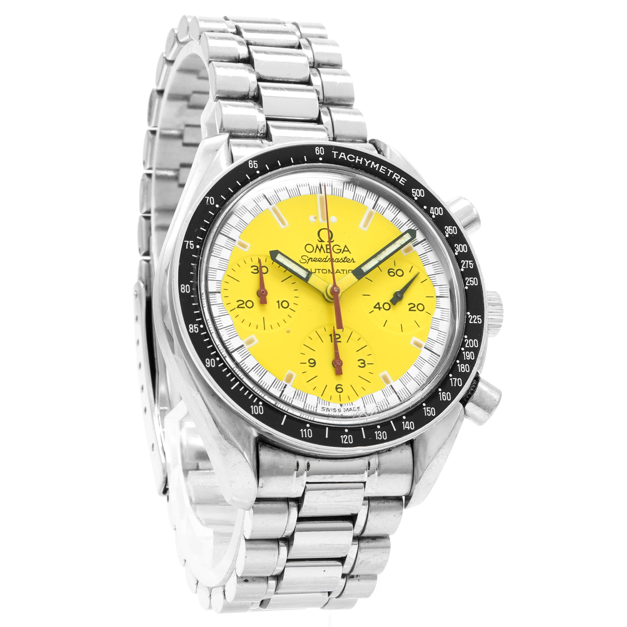 OMEGA① Speedmaster シューマッハ　黄色 Omega Speedmaster Schumacher Yellow Dial 3510.12 - Inventory 7441