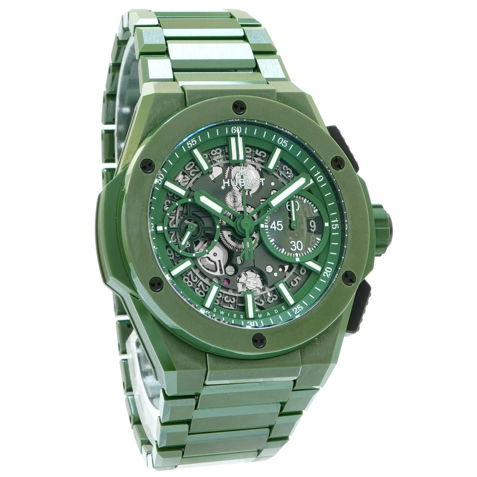 スピーディックバリカンGreen Hublot Big Bang Unico Dark Green Ceramic *Limited Edition* *Unworn