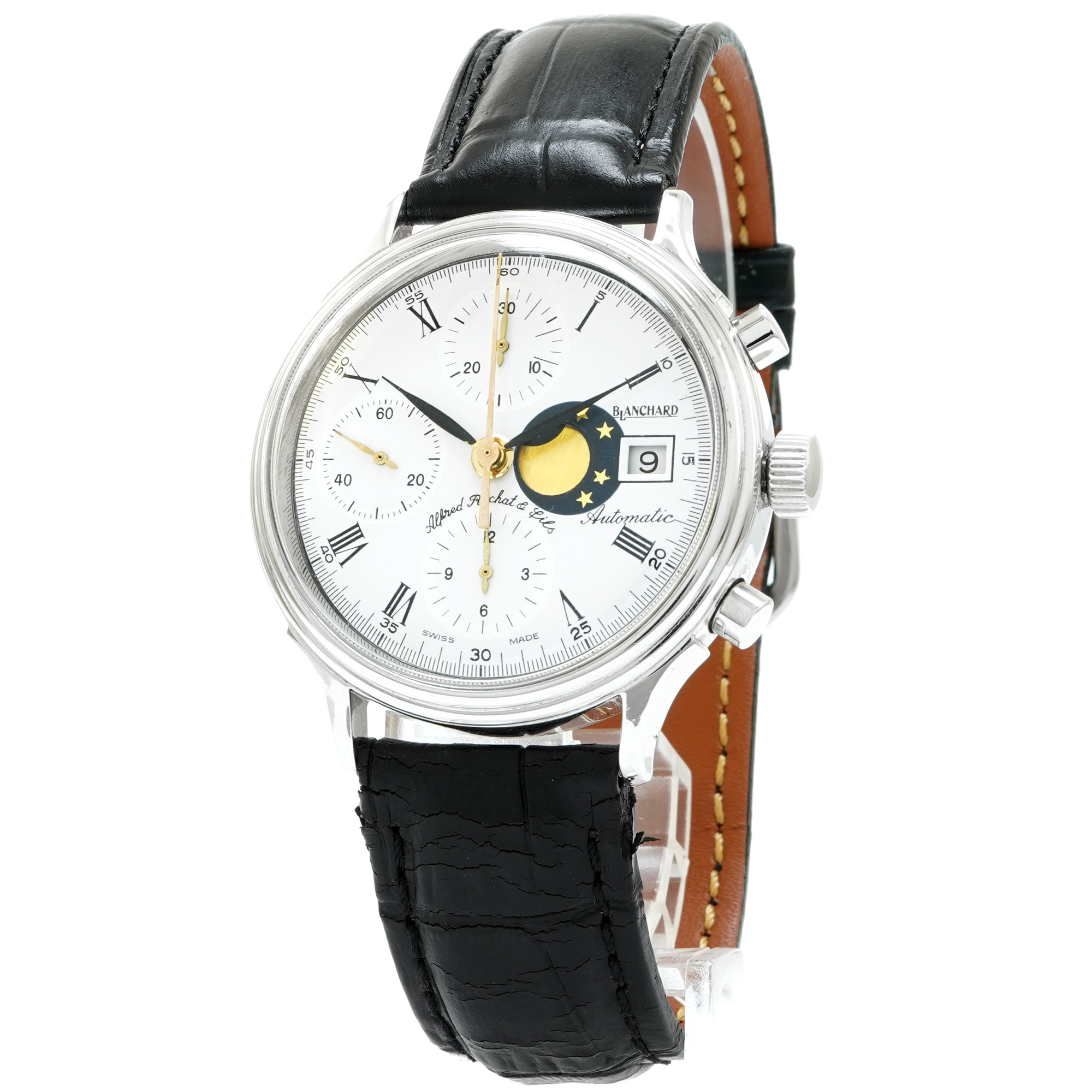 Alfred Rochat & Fils Blanchard Classic Moonphase Chronograph - Inventory 7518
