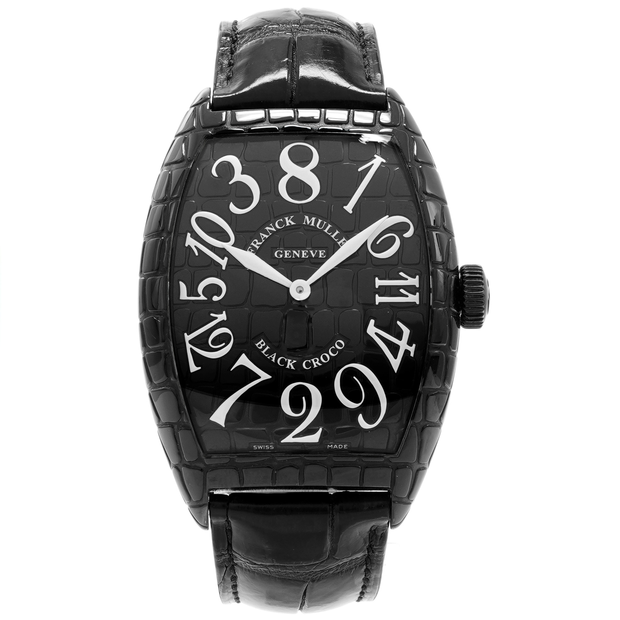 Franck Muller Black Croco Crazy Hours - Inventory 7501