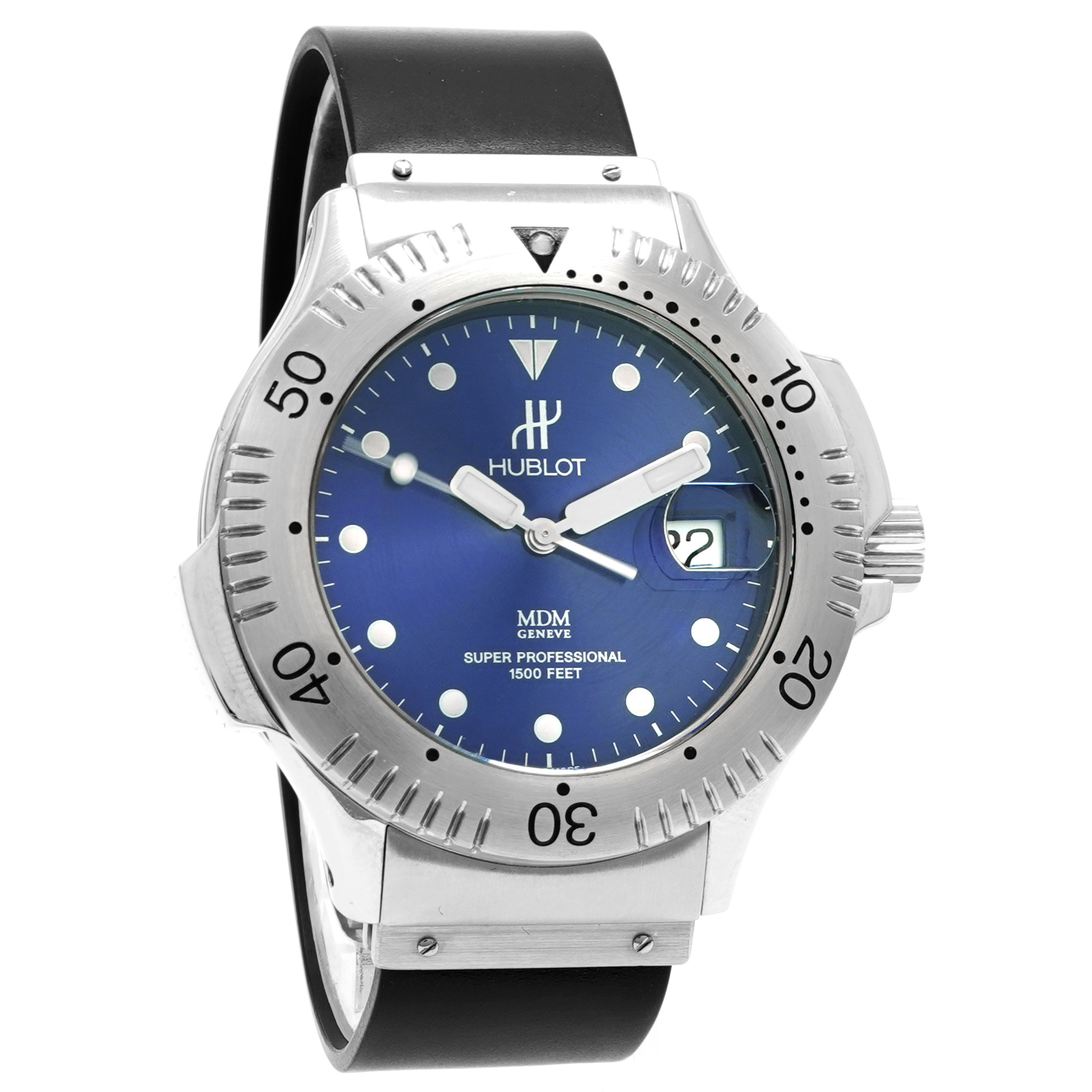 Hublot MDM Super Professional *Blue Dial* 1850.1 - Inventory 7545