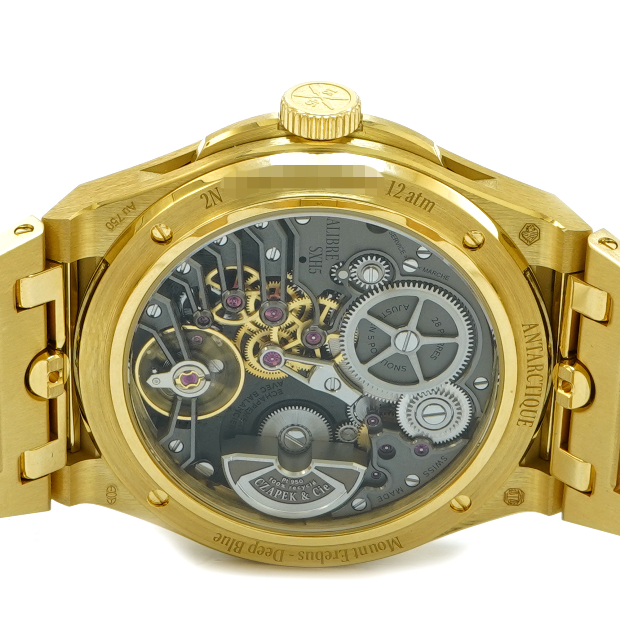 Czapek and Cie Antartic Mount Erebus Deep Blue Full Yellow Gold 2N