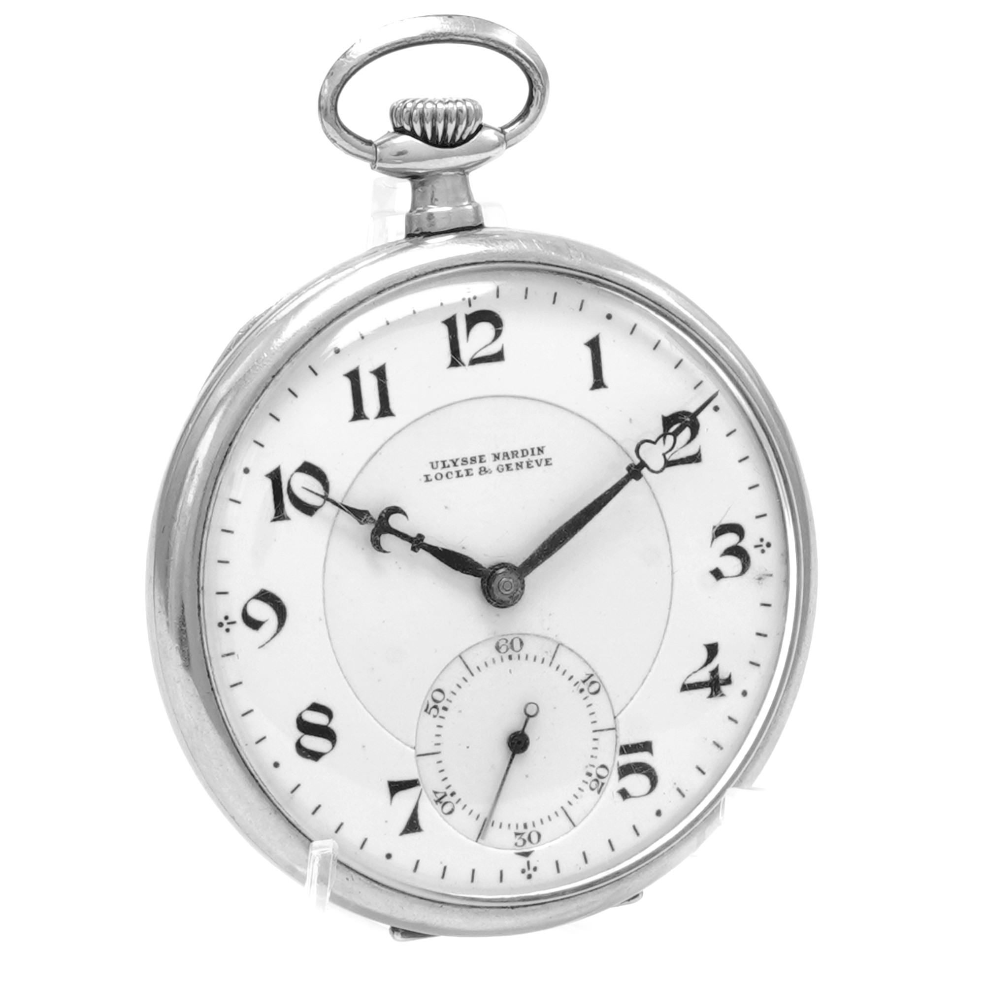 Ulysse Nardin Antique Pocket Watch Platinum Case - Inventory 7635