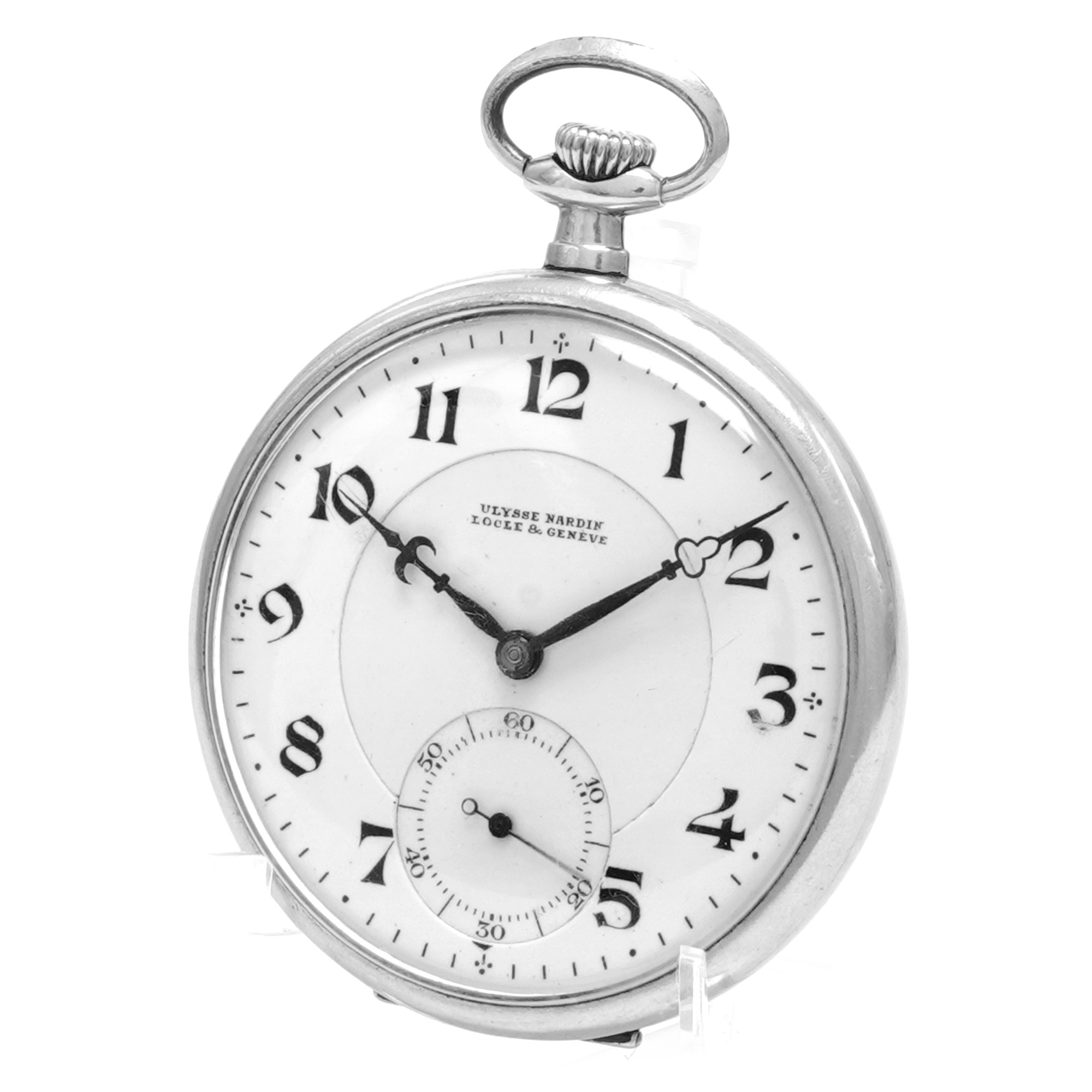 Ulysse Nardin Antique Pocket Watch Platinum Case - Inventory 7635