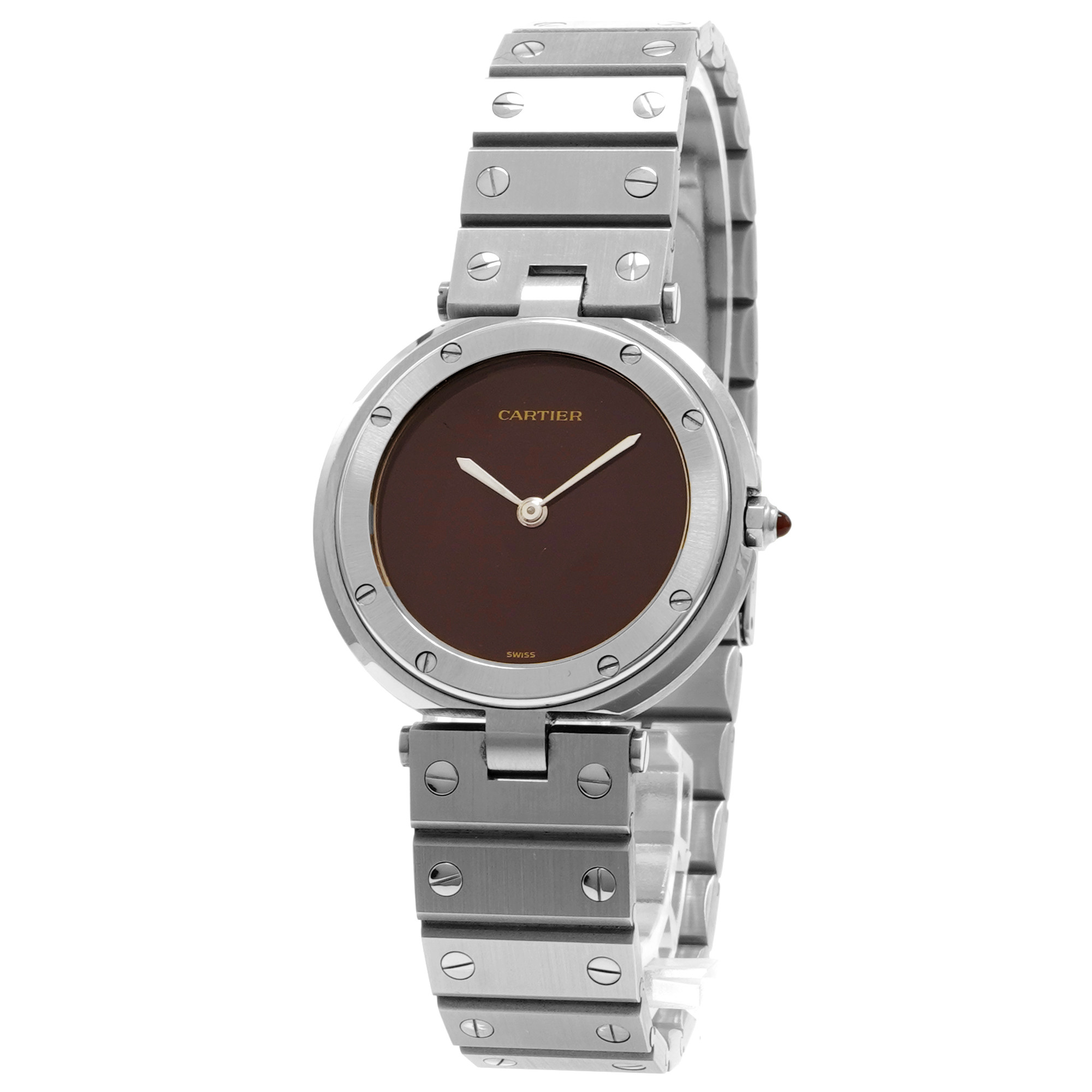 Cartier Santos Ronde 16790.2 *Burgundy Dial* - Inventory 7708