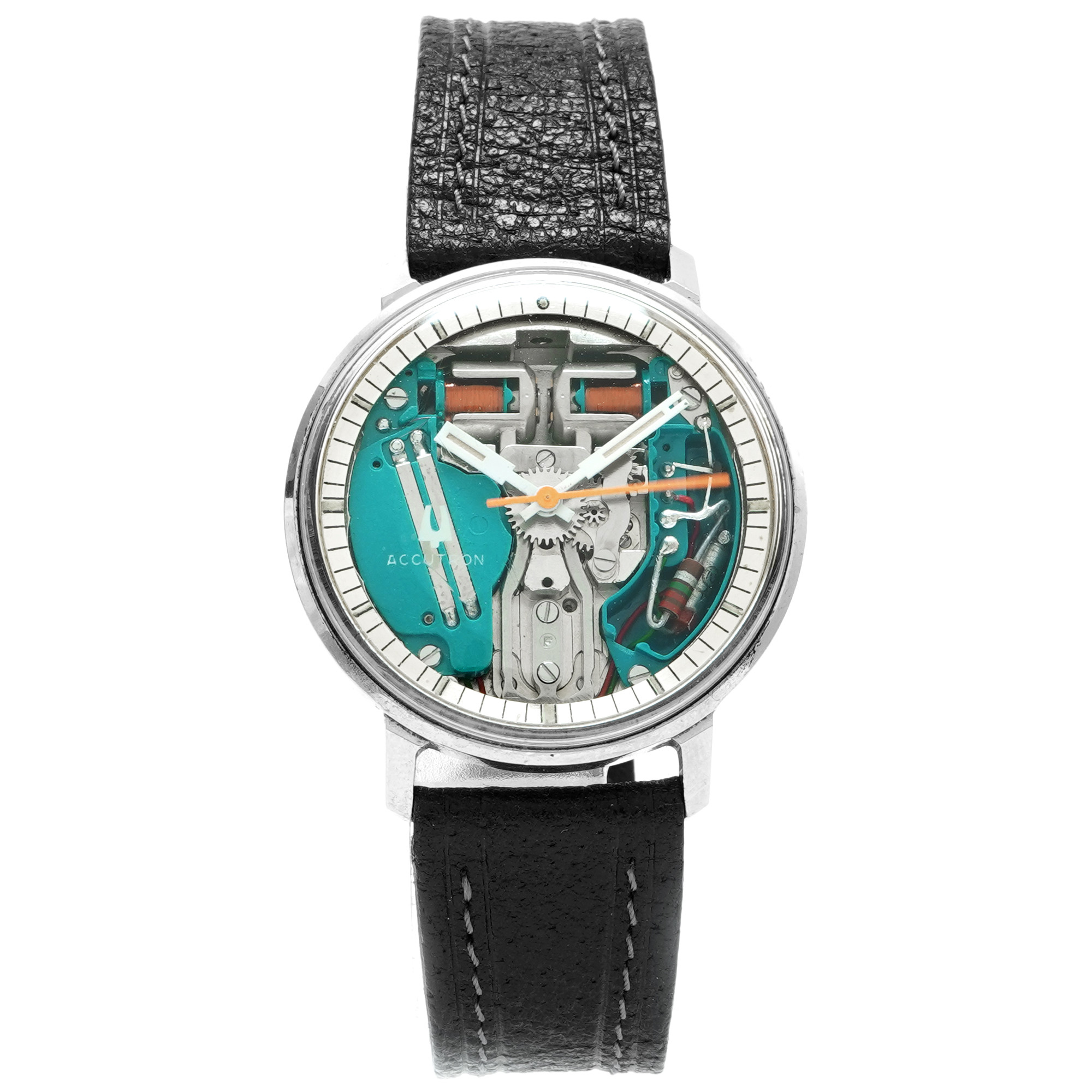 BULOVA ACCUTRON 不動品C85106アンティーク腕時計ジャンク Bulova Accutron 214 Spaceview *Vintage* *1965 - Inventory 7718