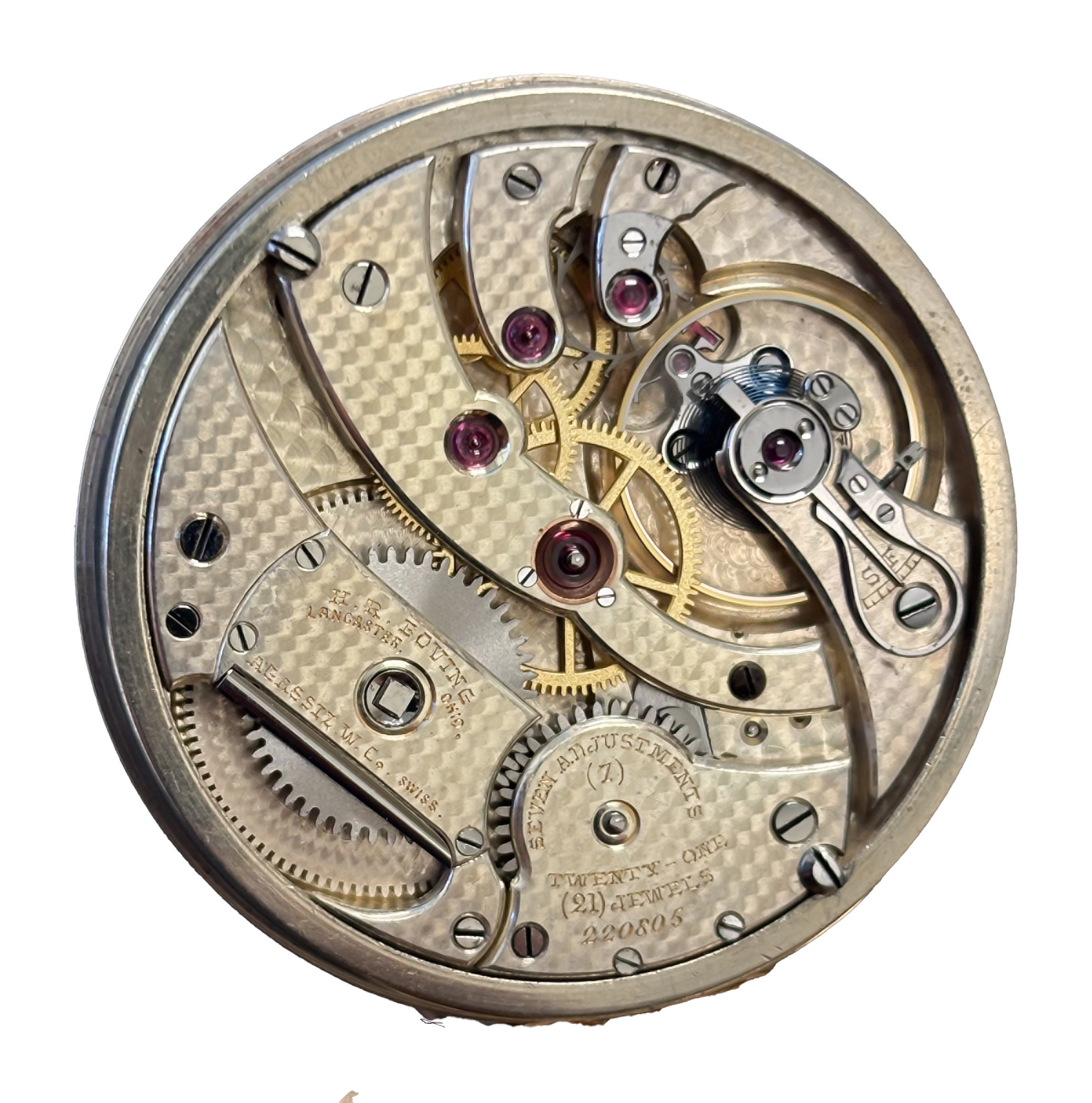 Agassiz Private Label High End 49mm Pocket Watch *Perlage Movement Finishing* - Inventory 7791
