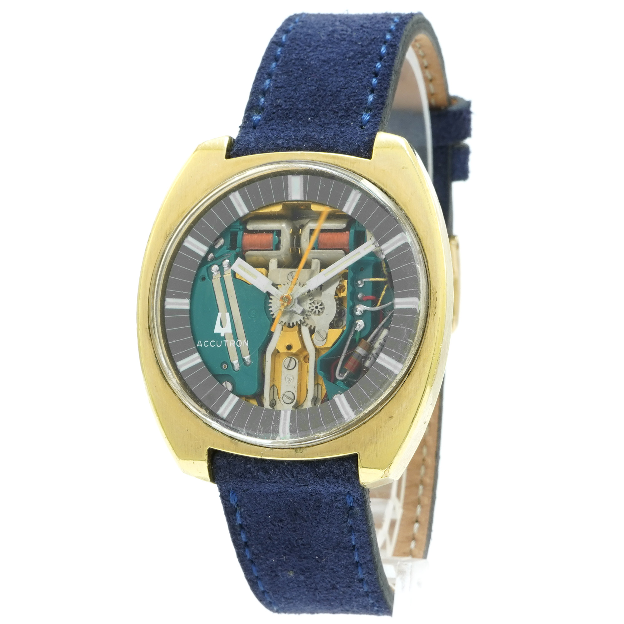 Bulova Accutron Cushion Case Spaceview 214 *Vintage* *1967* - Inventory 7829