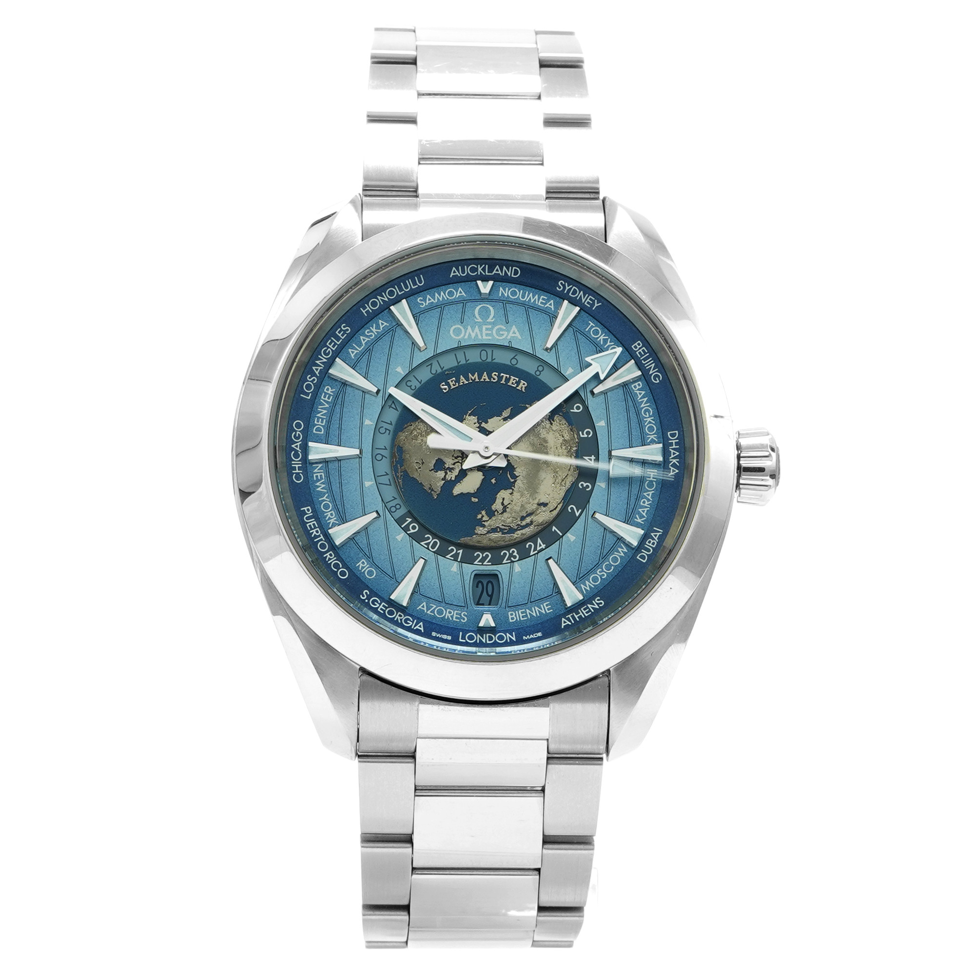 Omega Seamaster Aqua Terra 150M Worldtimer *Summer Blue* *2024* - Inventory 7859