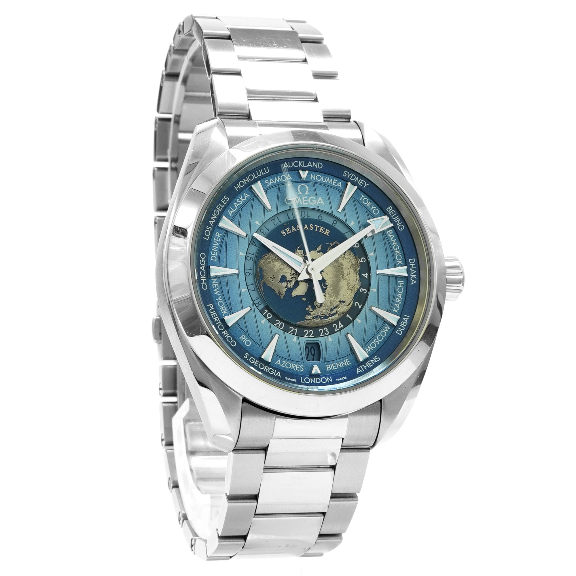 Omega Seamaster Aqua Terra 150M Worldtimer *Summer Blue* *2024* - Inventory 7859