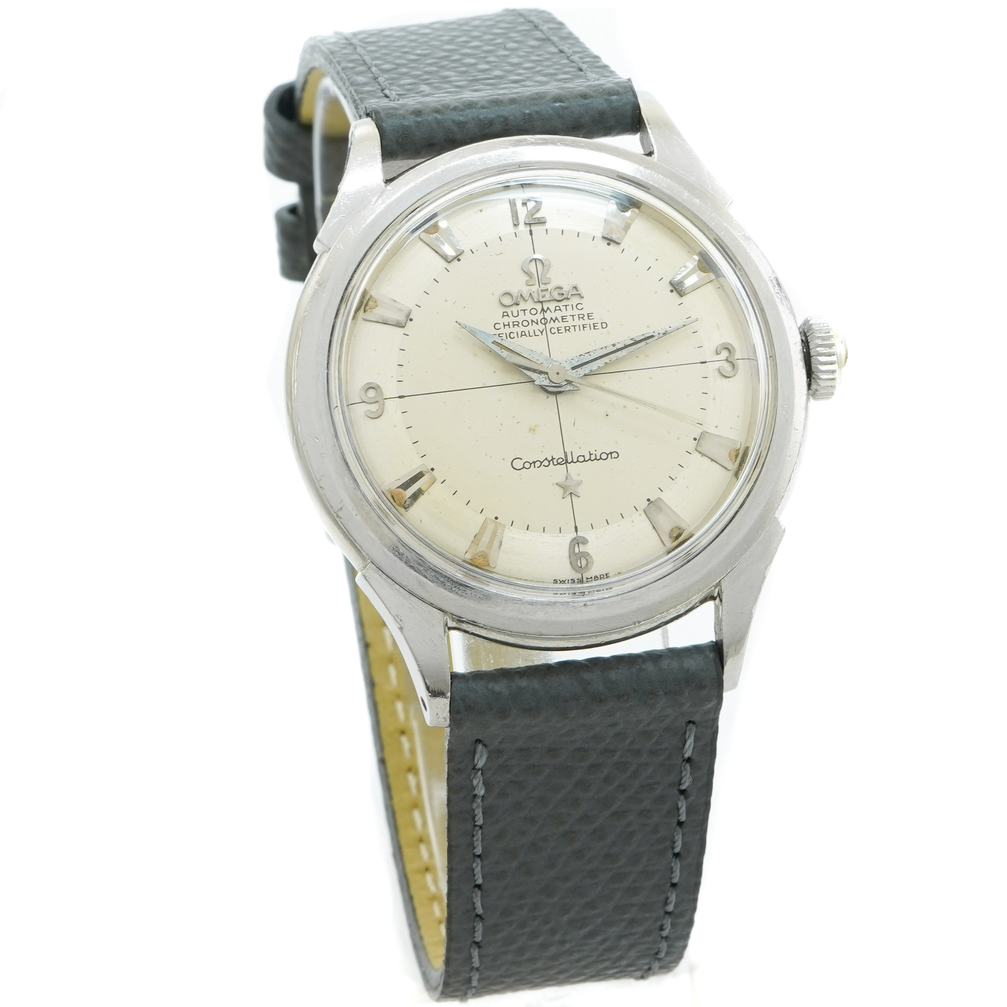 Omega Constellation Pie Pan Crosshair Dial 2852-6 SC *Vintage* *1956* - Inventory 7834