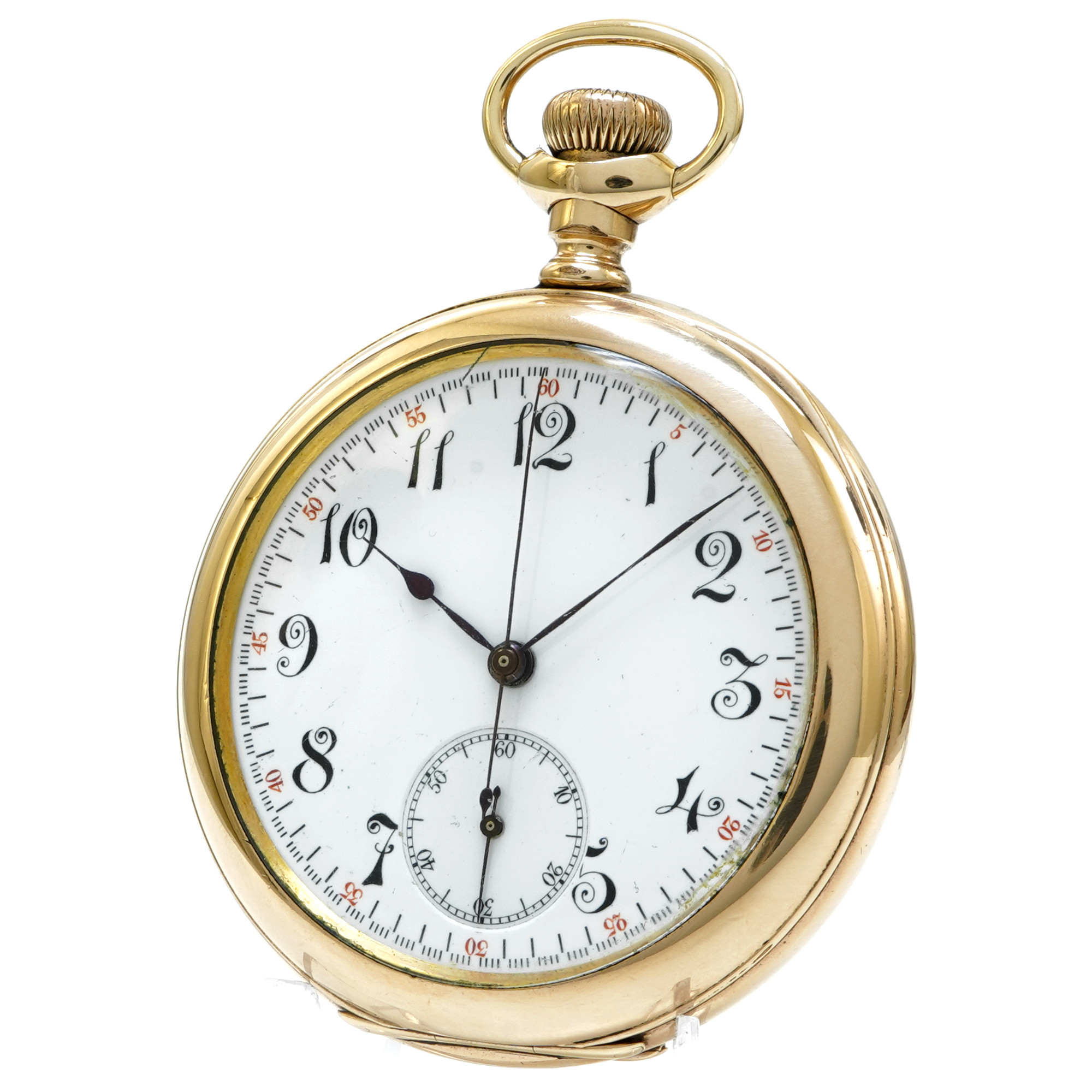 Agassiz Chronograph Pocket Watch *1915* *Longines* - Inventory 7849