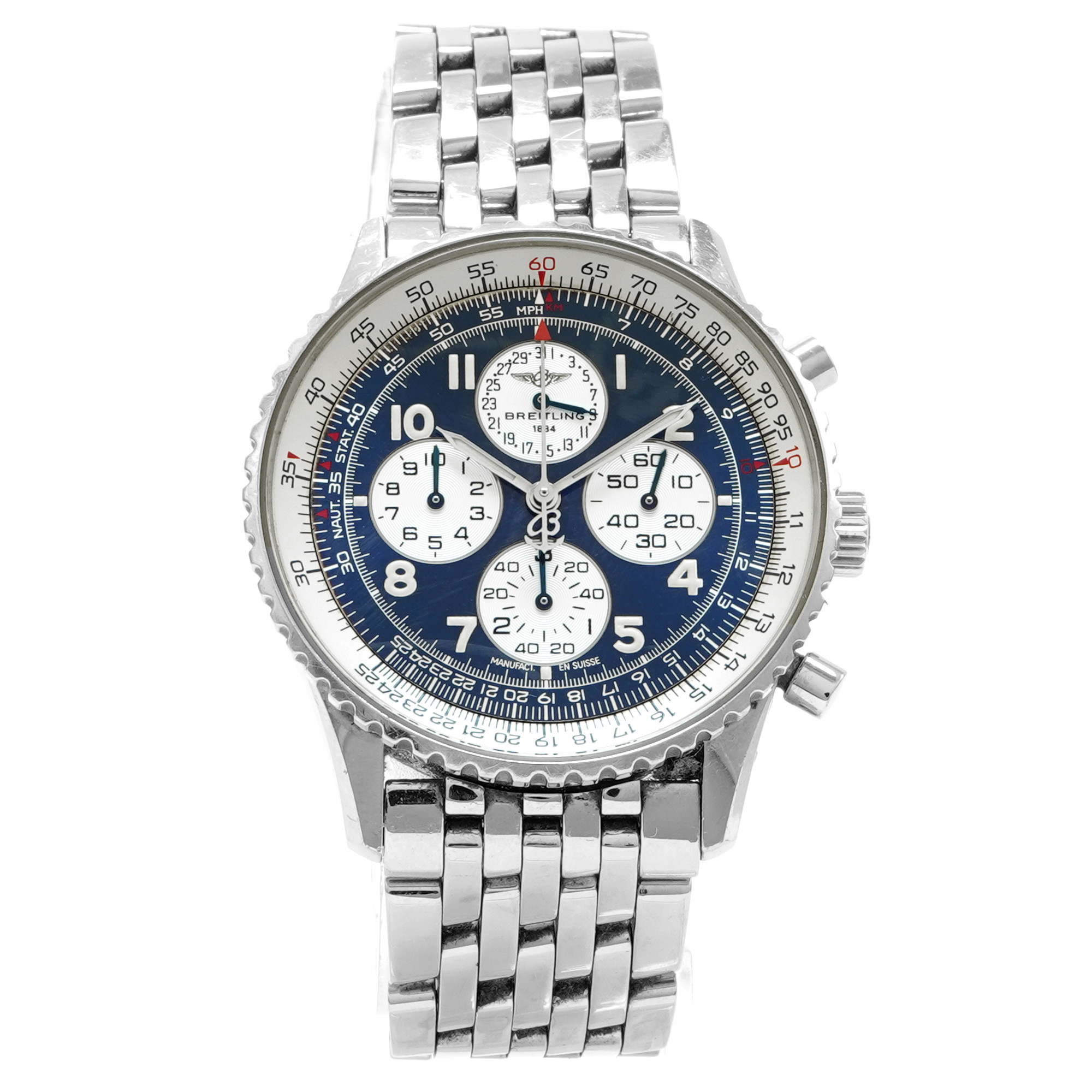 ブループリント Breitling Navitimer Airborne A33030 *Blue Dial* *Vintage
